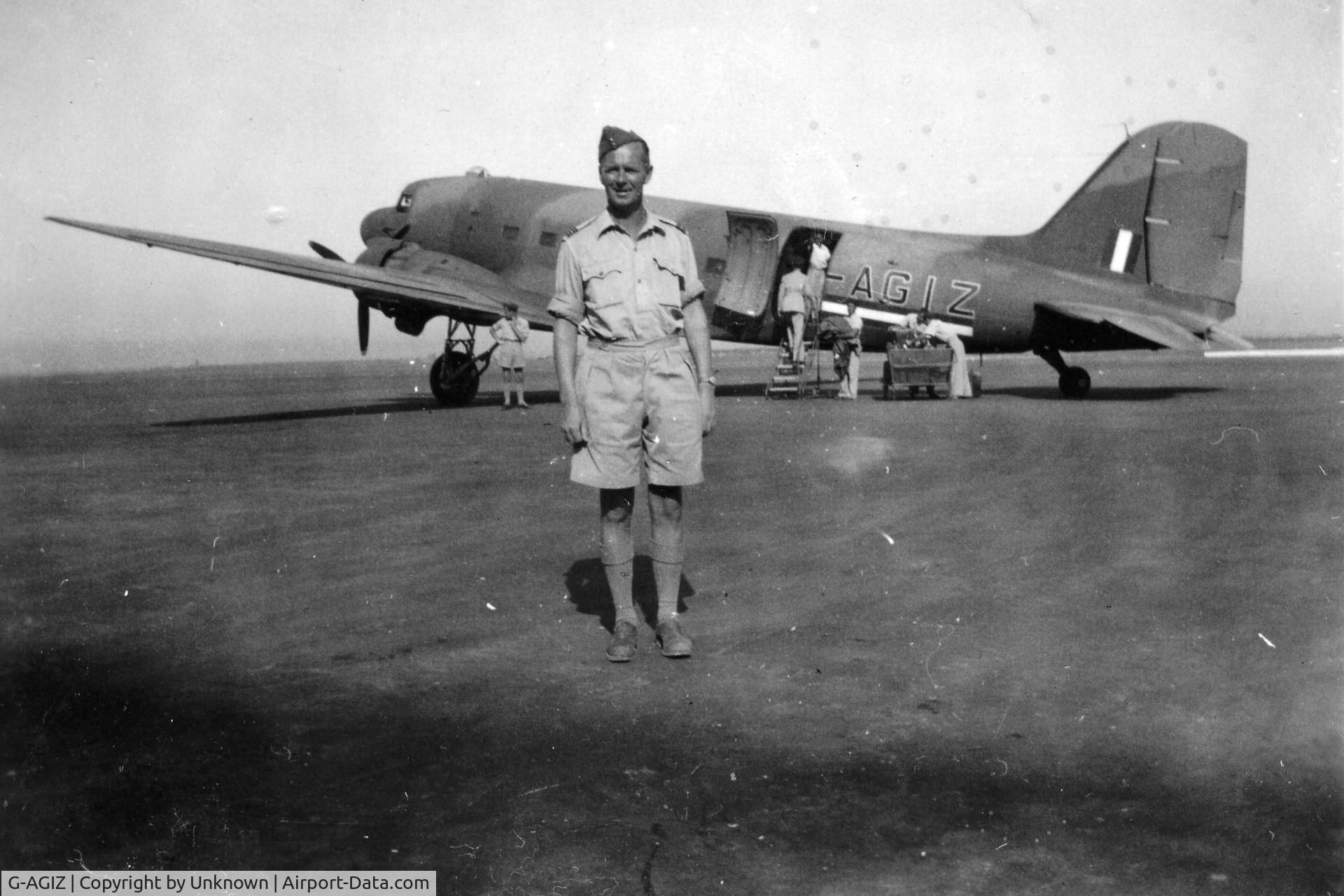 G-AGIZ, 1944 Douglas C-47A-1-DK Skytrain C/N 12075, Henry Duke. Possibly taken in Cyprus