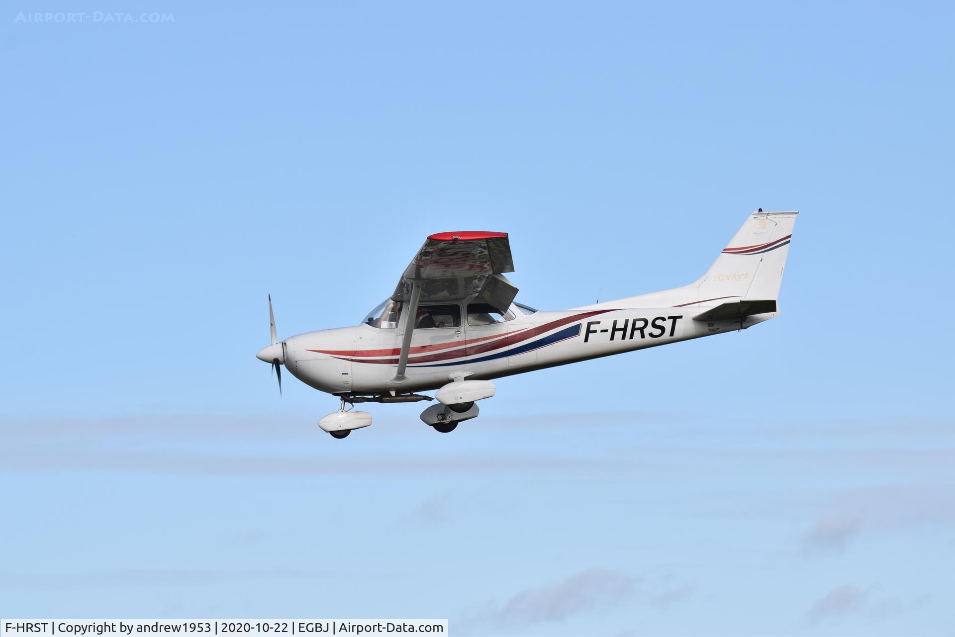 F-HRST, Reims FR.172H Reims Rocket C/N 0300, F-HRST at Gloucestershire Airport.