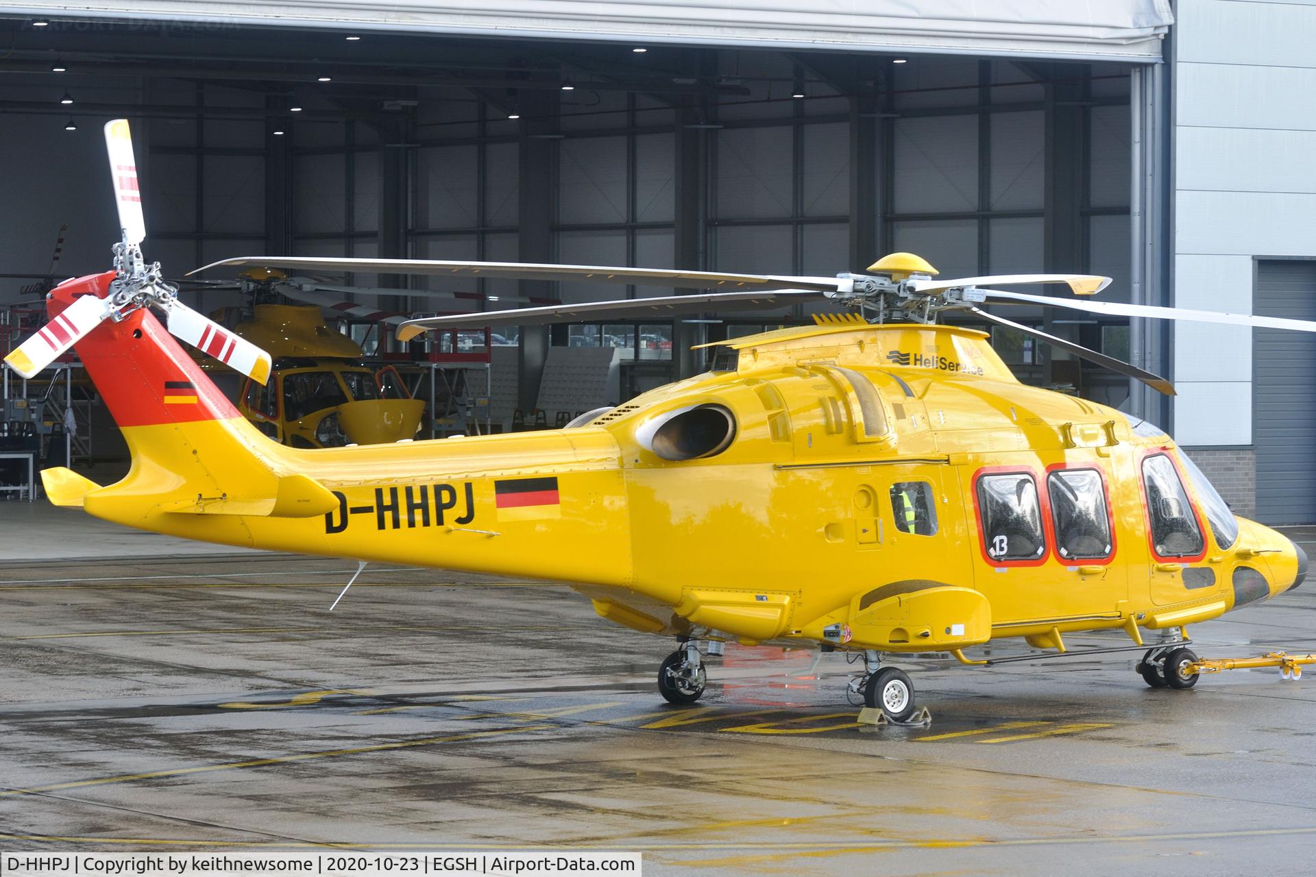 D-HHPJ, 2019 Leonardo AW-169 C/N 69113, Outside for engine run.