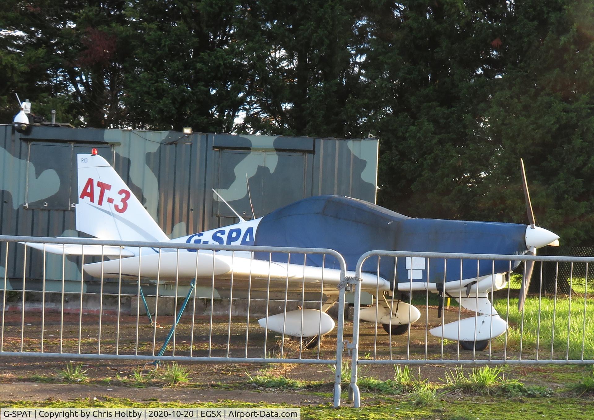 G-SPAT, 2003 Aero AT-3 R100 C/N AT3-008, Parked and covered at North Weald