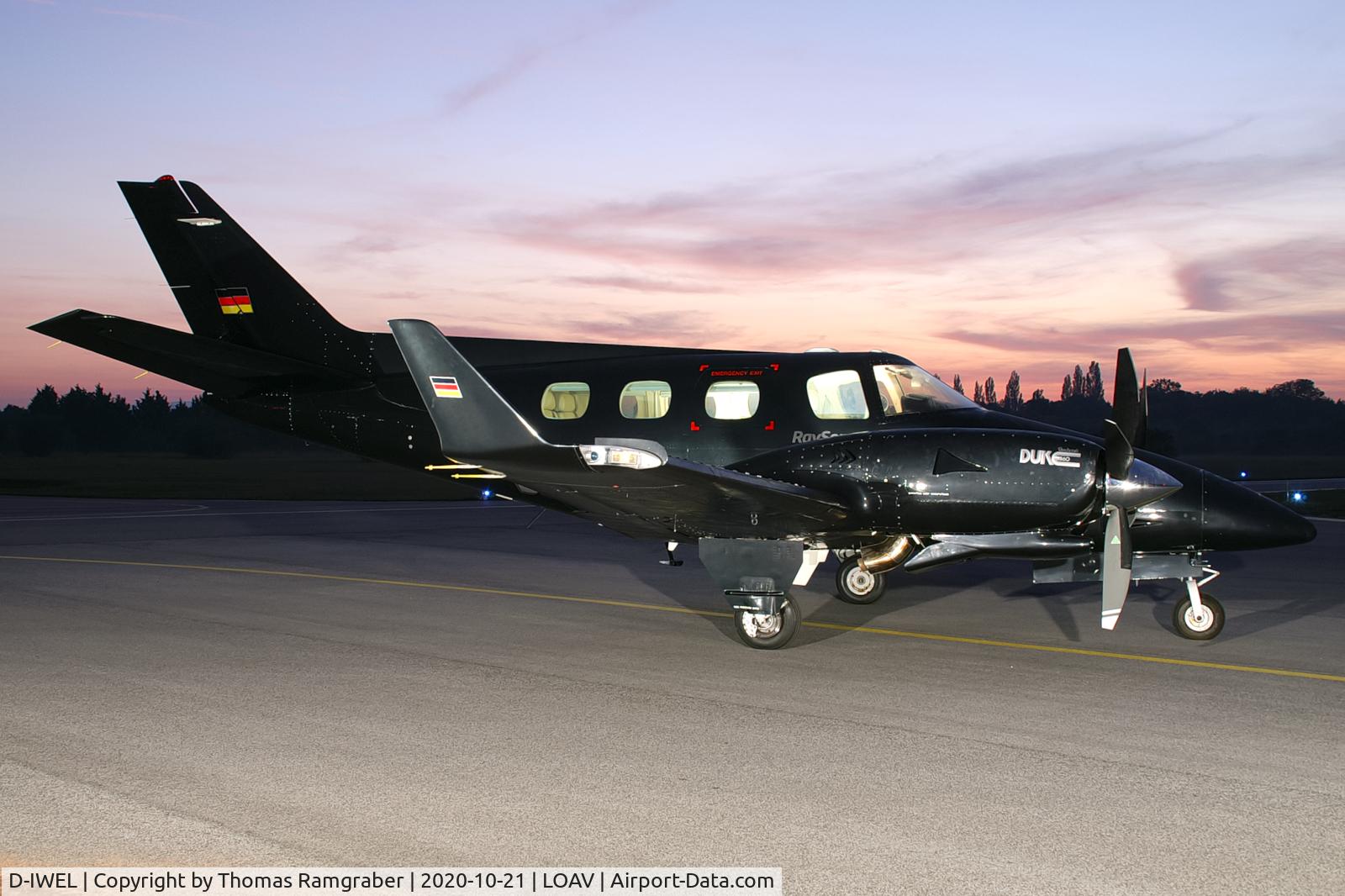 D-IWEL, 1977 Beech B-60 Duke C/N P-431, private Beechcraft B60 Duke