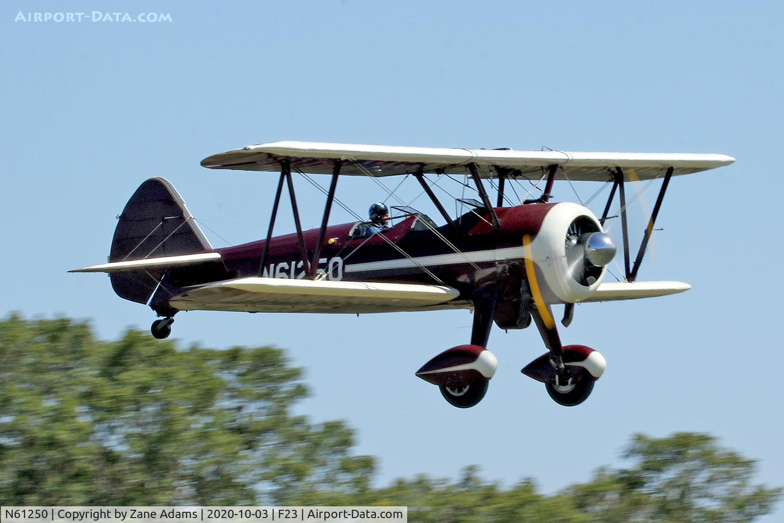 N61250, Boeing A75N1(PT17) C/N 75-7827, At the 2020 Ranger Airfield Fly-in