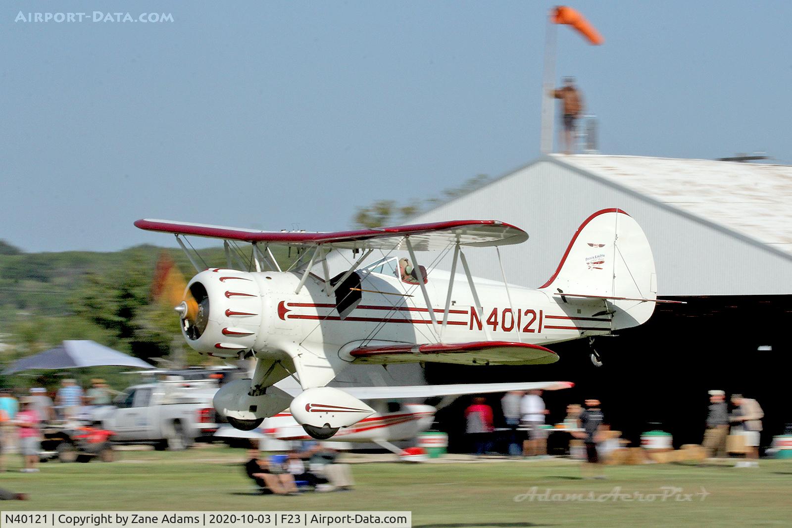 N40121, 1990 Classic Aircraft Corp WACO YMF C/N F5029, At the 2020 Ranger Airfield Fly-in