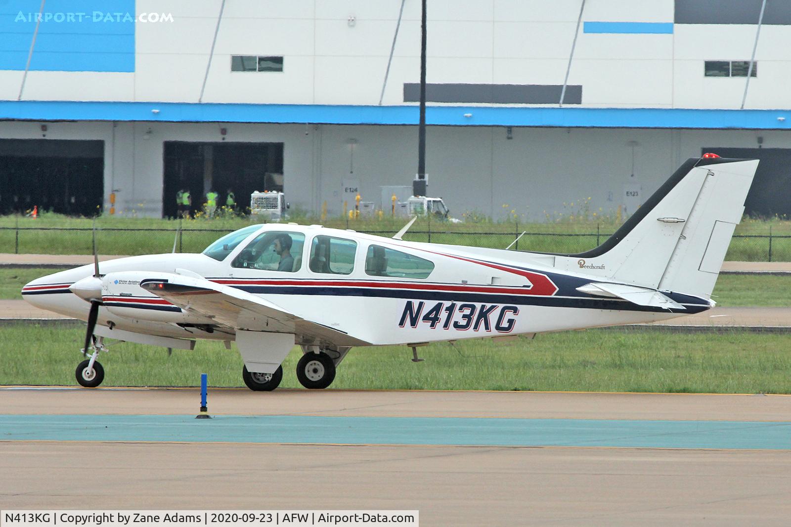 N413KG, 1976 Beech E-55 Baron C/N TE-1076, Alliance Airport, Fort Worth, TX