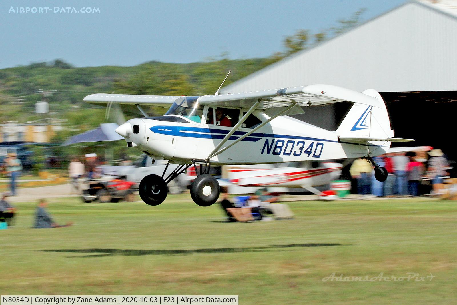 N8034D, 1957 Piper PA-22-150 C/N 22-5559, At the 2020 Ranger Airfield Fly-in
