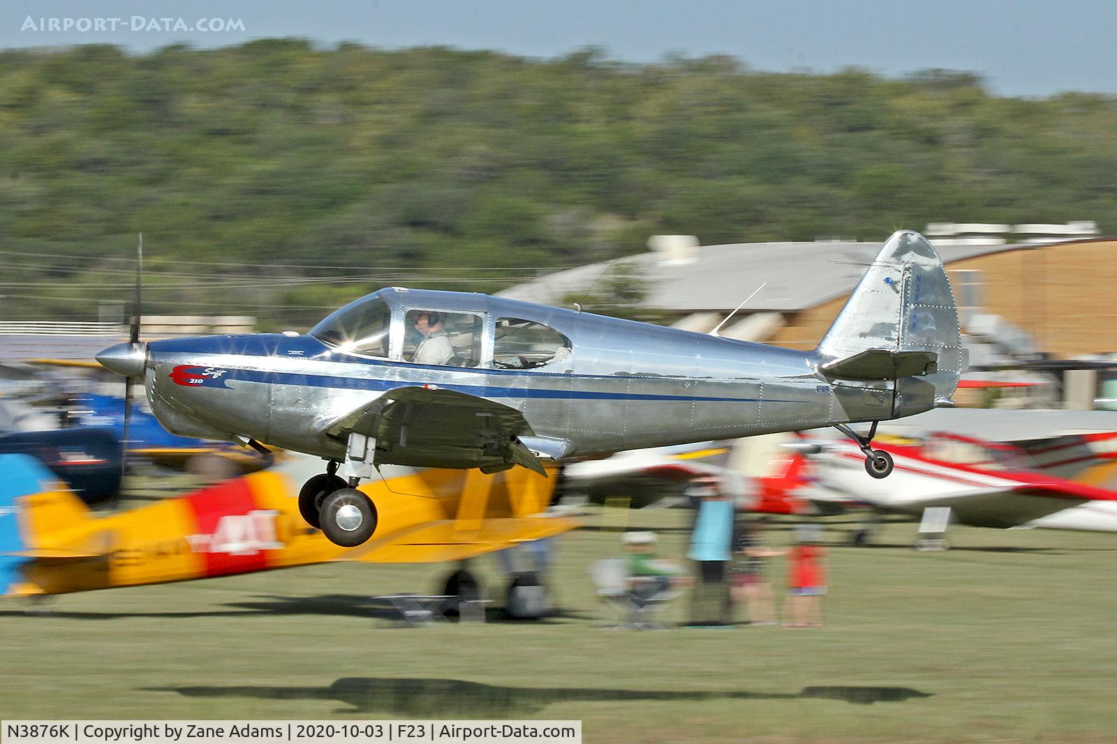N3876K, 1948 Temco GC-1B Swift C/N 3576, At the 2020 Ranger Airfield Fly-in