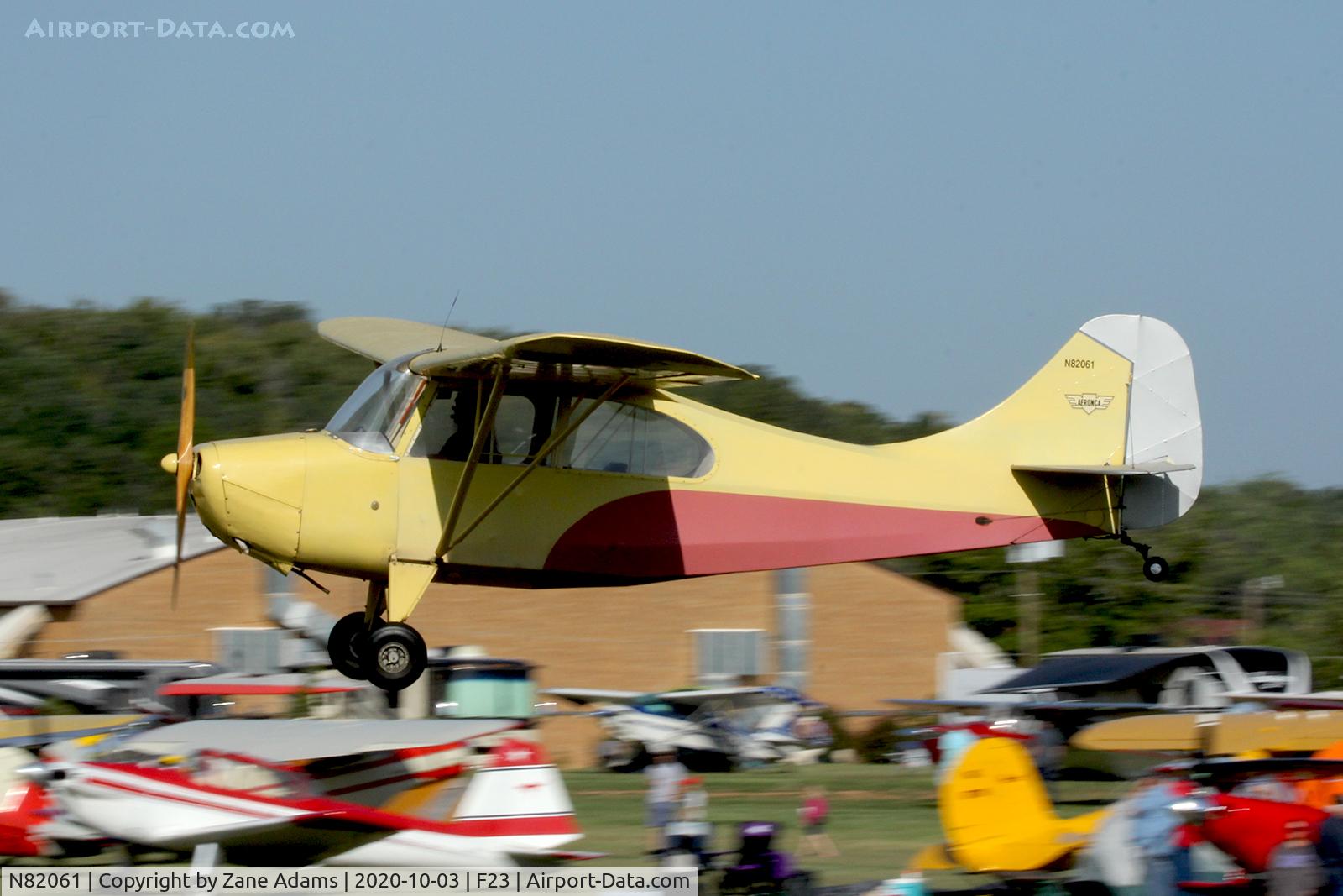 N82061, 1946 Aeronca 7BCM C/N 7AC-687, At the 2020 Ranger Airfield Fly-in
