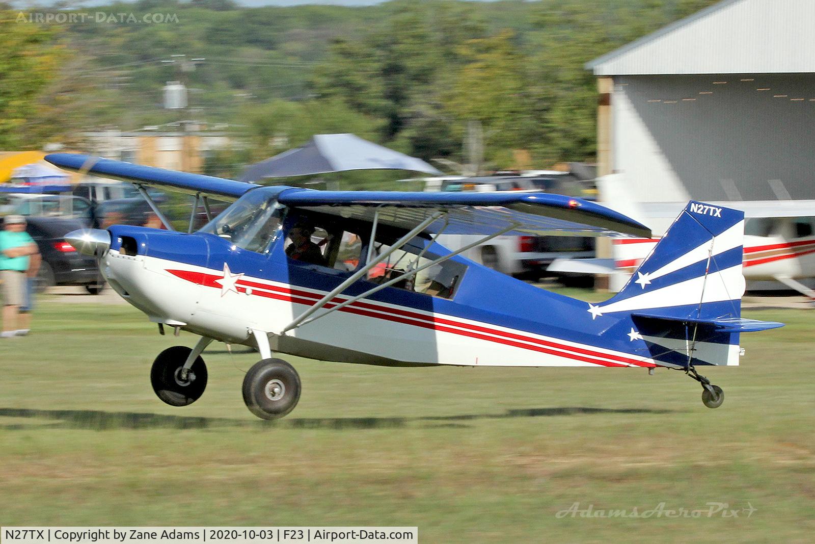 N27TX, 1969 Champion 7GCAA Citabria C/N 195, At the 2020 Ranger Airfield Fly-in