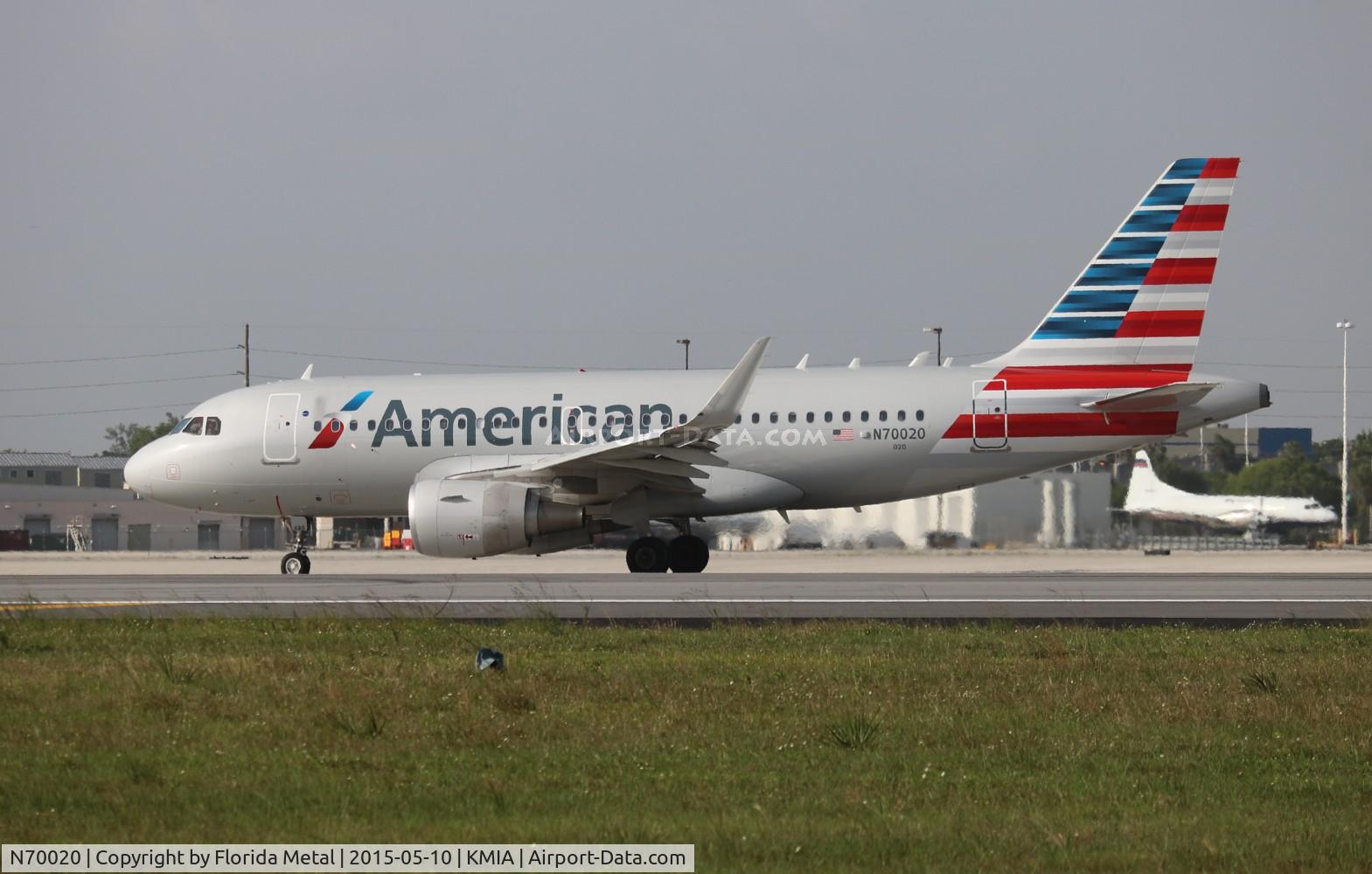 N70020, 2014 Airbus A319-115 C/N 6263, American