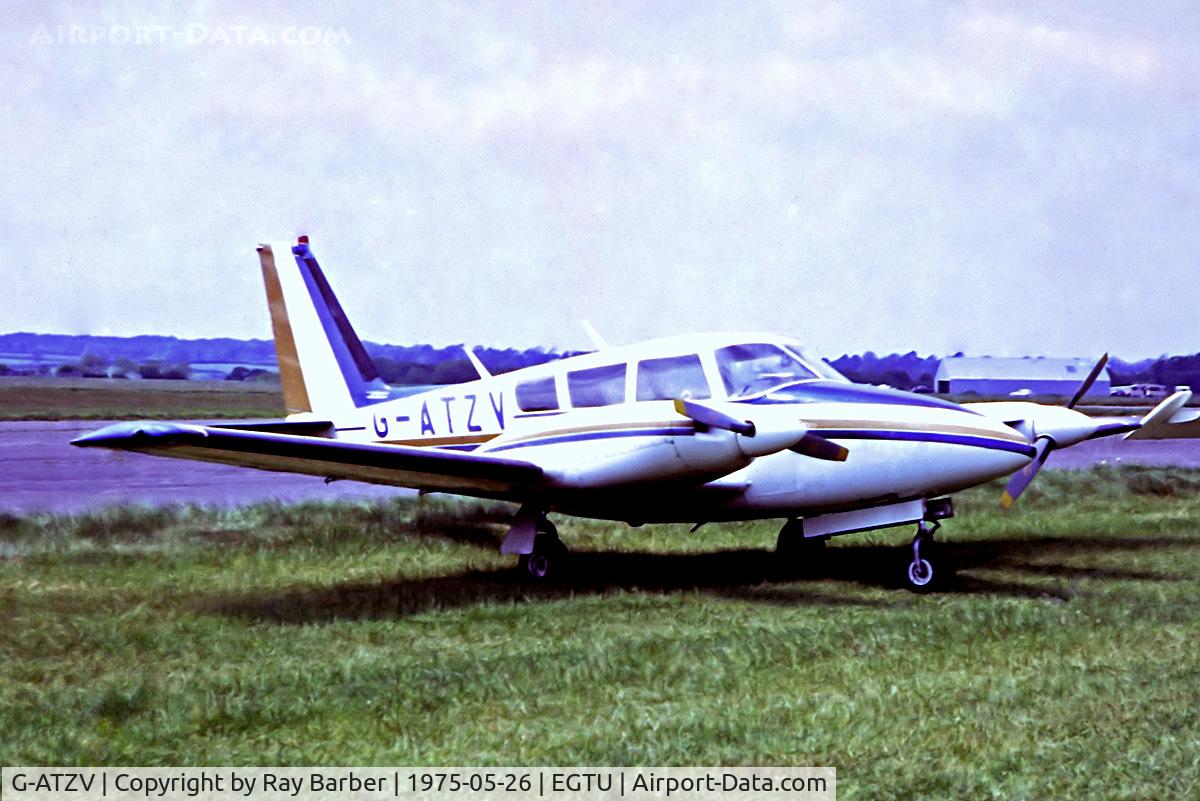 G-ATZV, 1966 Piper PA-30-160 B Twin Comanche C/N 30-1488, G-ATZV   Piper PA-30-160 Twin Comanche B [30-1488] Dunkeswell~G  26/05/1975