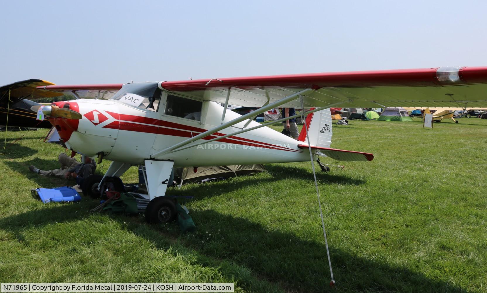 N71965, 1946 Luscombe Silvaire 8A C/N 3392, Luscombe 8A