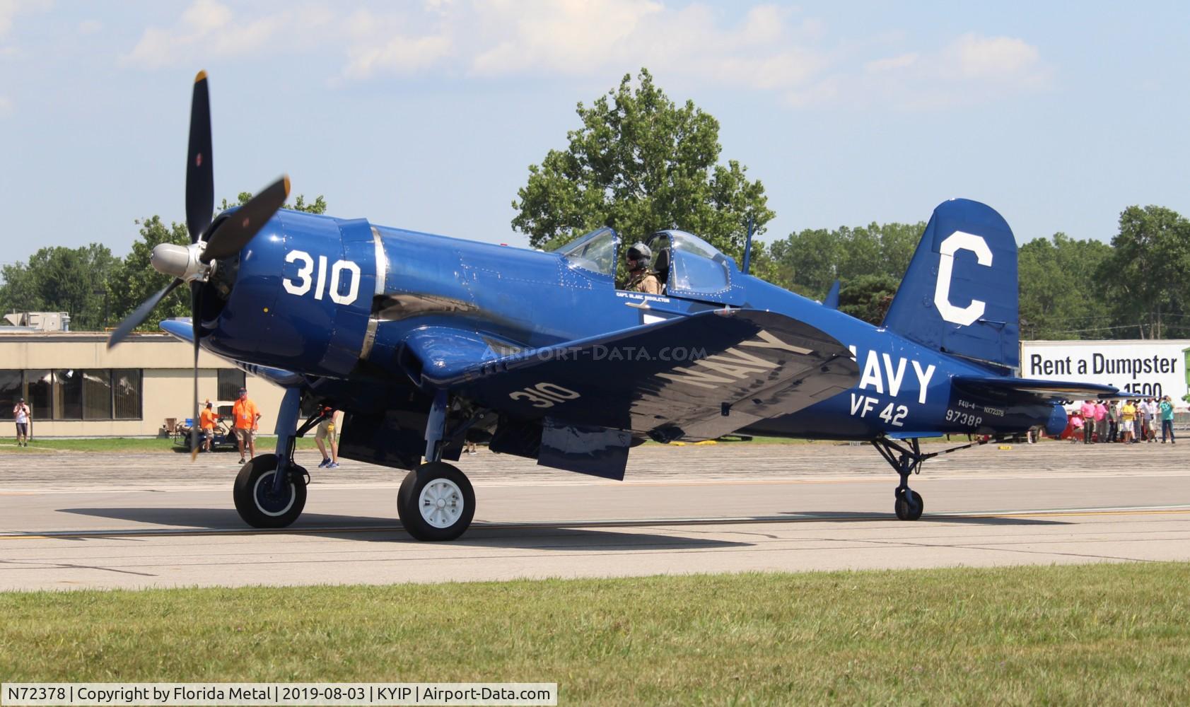 N72378, 1946 Vought F4U-4 Corsair C/N 9542, Corsair