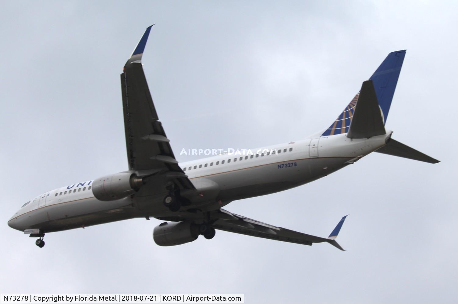 N73278, 2003 Boeing 737-824 C/N 31596, United 737-824