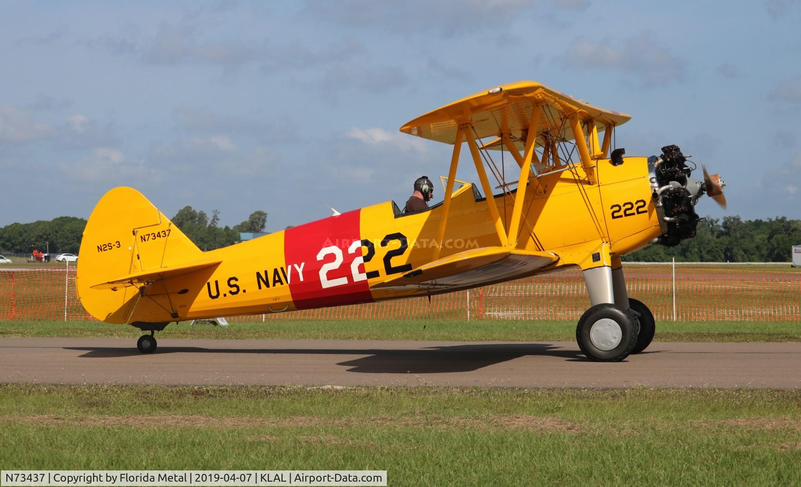 N73437, 1956 Boeing B75N1 C/N 75-6703, Stearman N2S