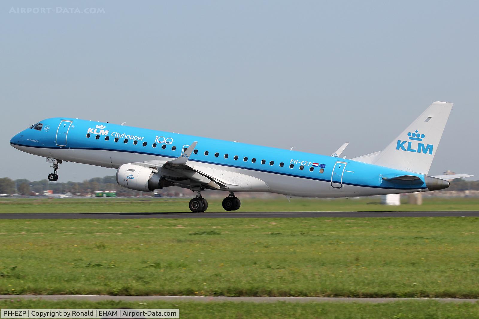 PH-EZP, 2010 Embraer 190LR (ERJ-190-100LR) C/N 19000347, at spl