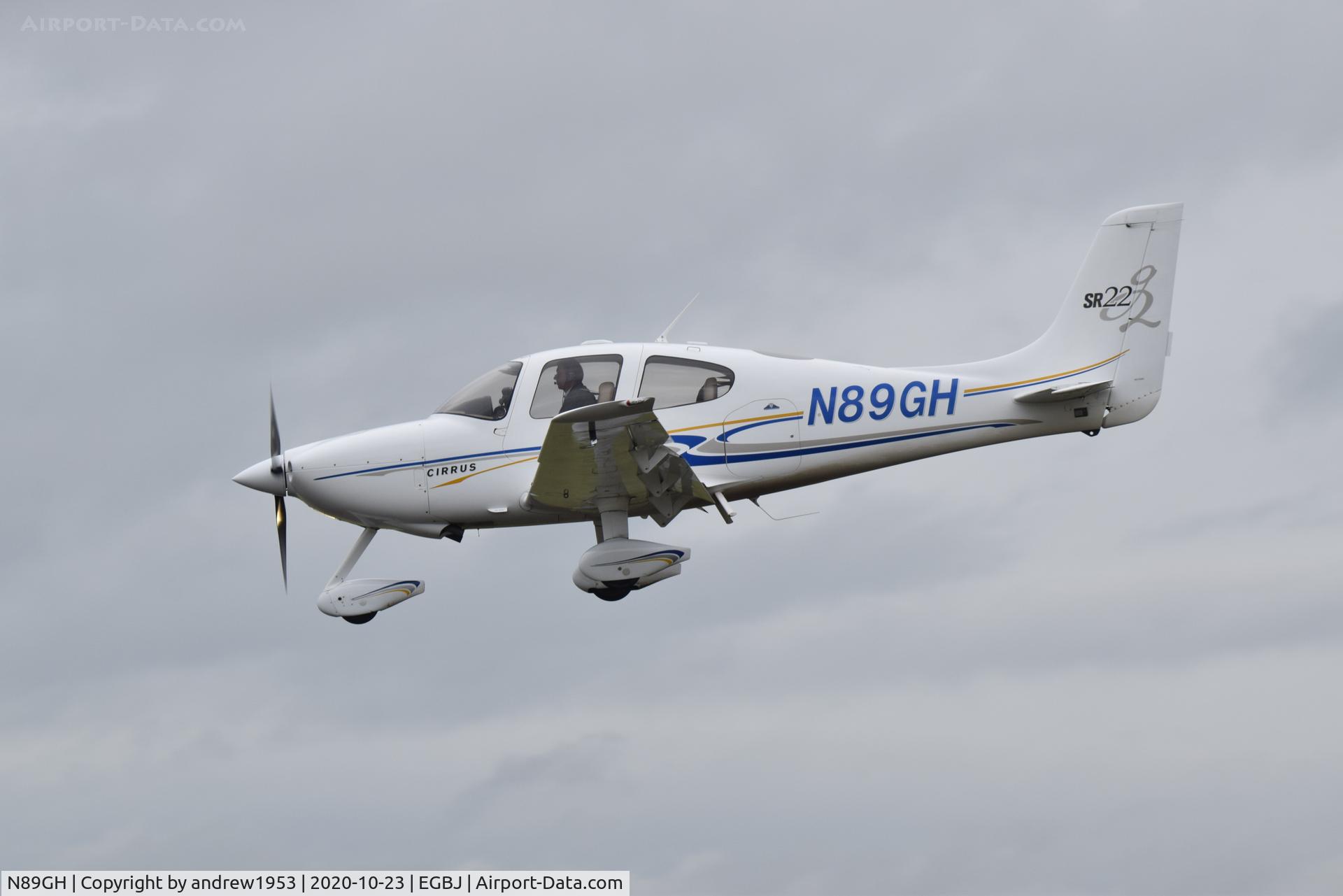 N89GH, 2004 Cirrus SR22 G2 C/N 1178, N89GH at Gloucestershire Airport.