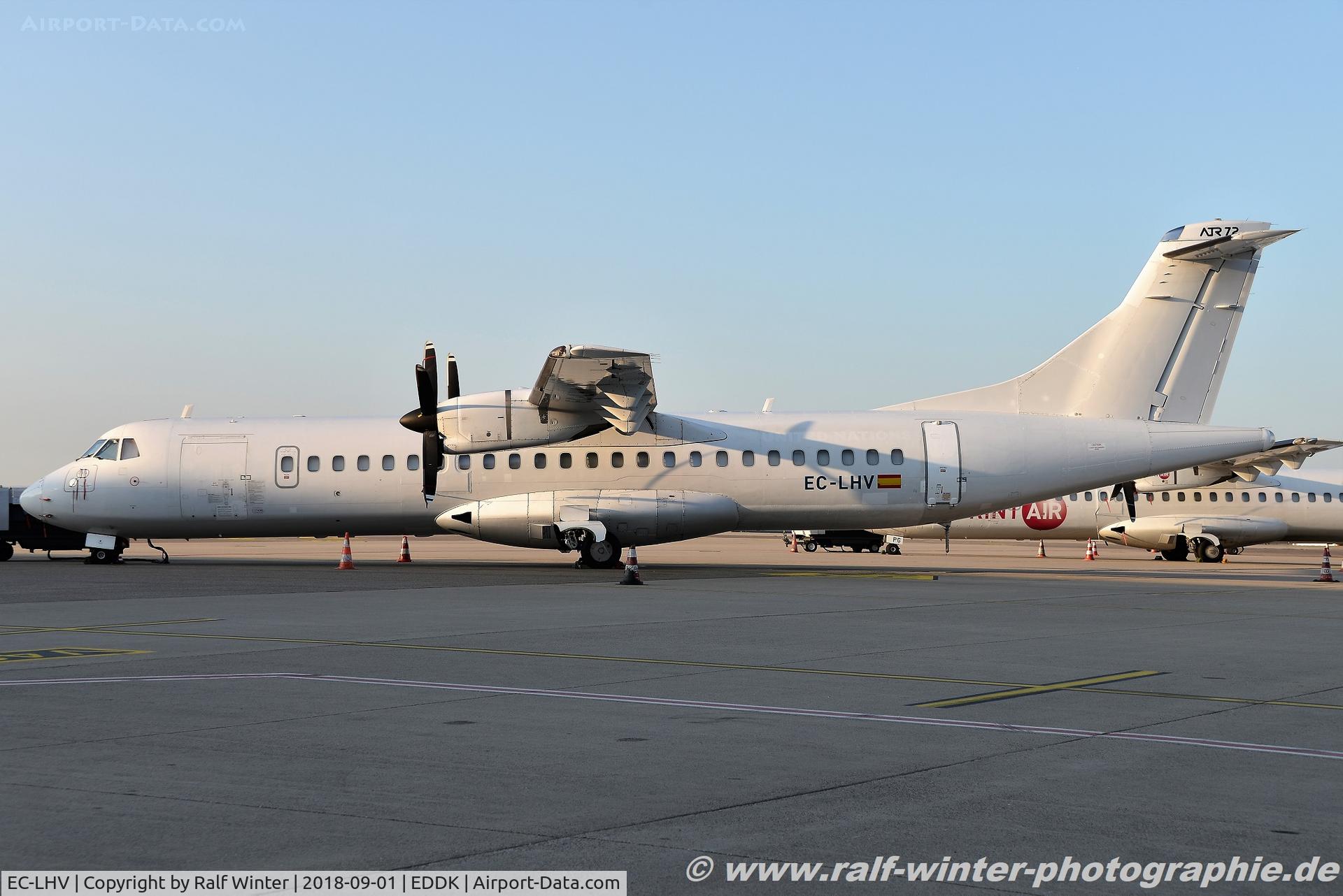 EC-LHV, 1994 ATR 72-202 C/N 416, ATR 72-202 - W3 SWT Swiftair - 416 - EC-LHV - 01.09.2018 - CGN