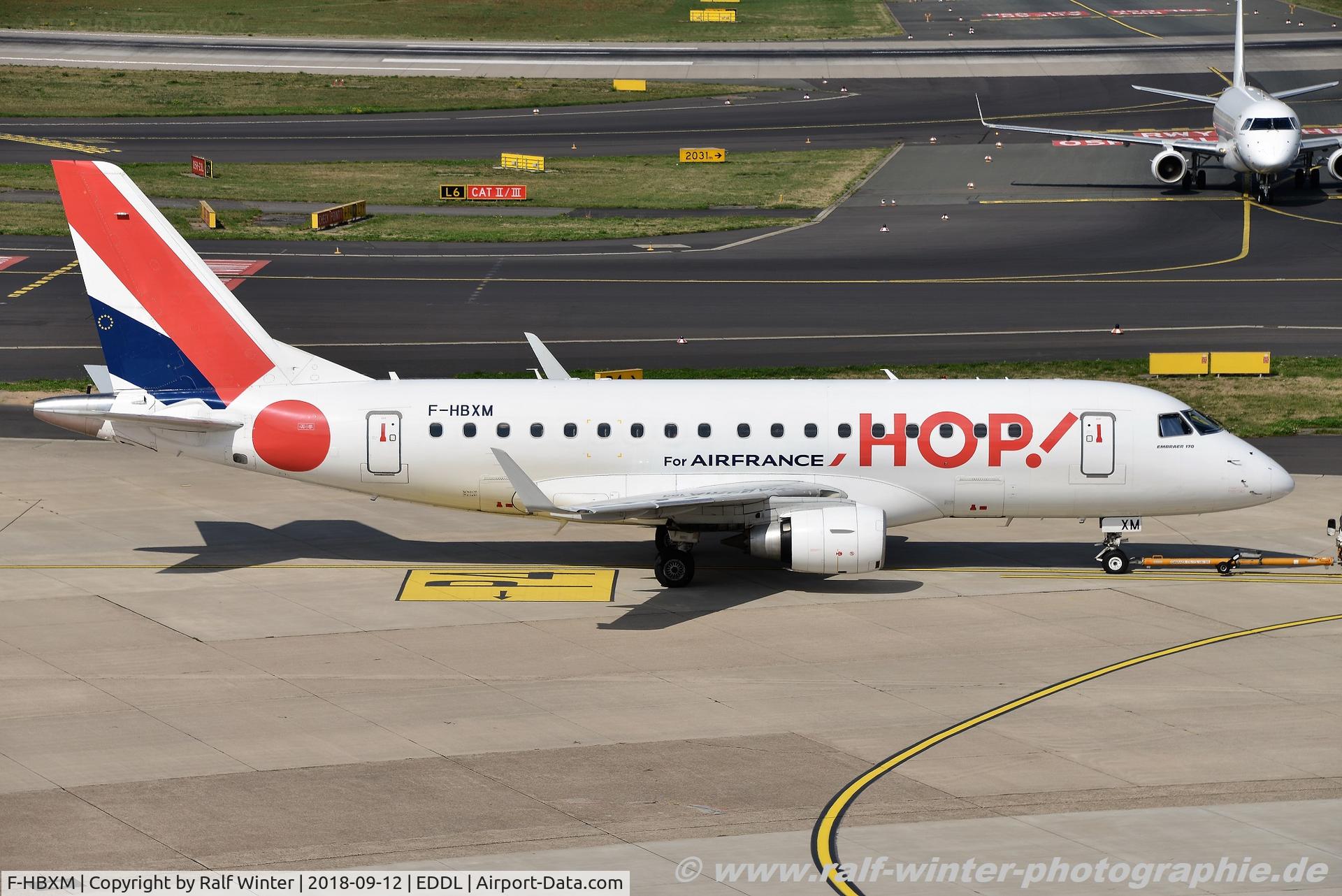 F-HBXM, 2003 Embraer 170LR (ERJ-170-100LR) C/N 17000010, Embraer ERJ-170LR 170-100LR - A5 HOP HOP! - 17000010 - F-HBXM - 12.09.2018 - DUS