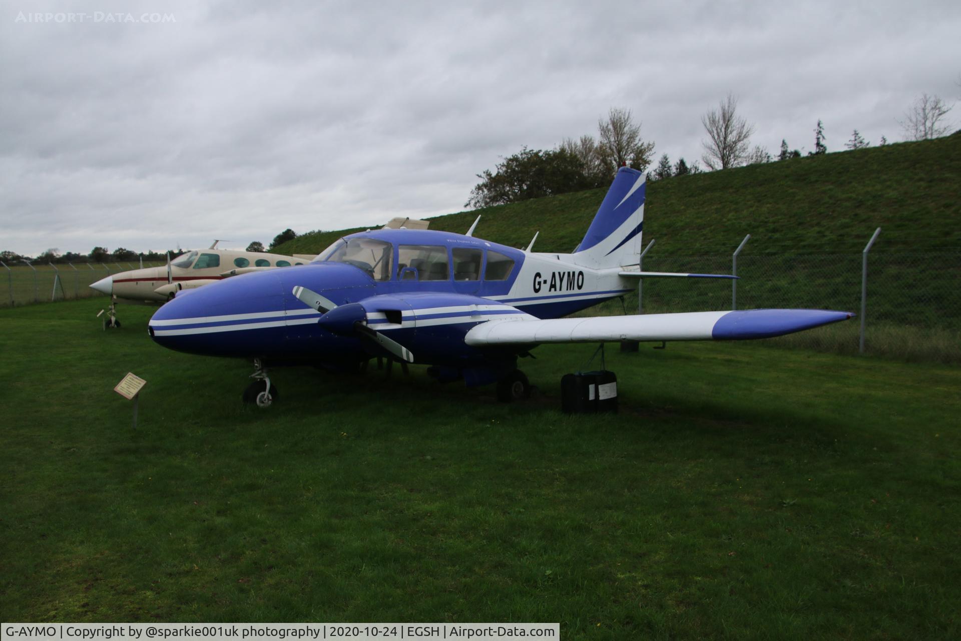 G-AYMO, 1965 Piper PA-23-250 Aztec C/N 27-2995, Seen preserved at the City of Norwich Aviation Museum