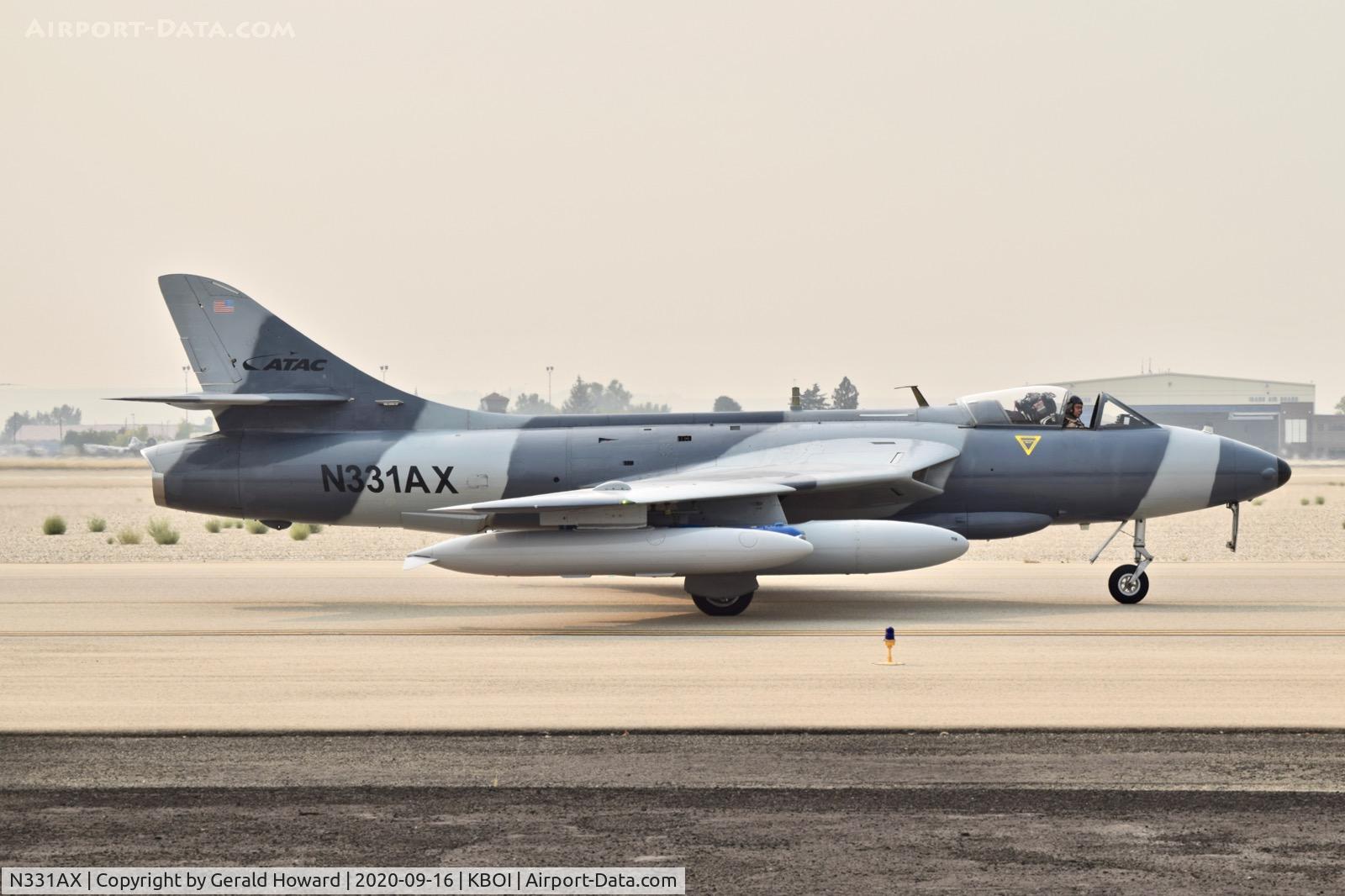 N331AX, 1959 Hawker Hunter F.58 C/N 41H-697439, Airborne Tactical Advantage Company (ATAC), Newport News, VA.