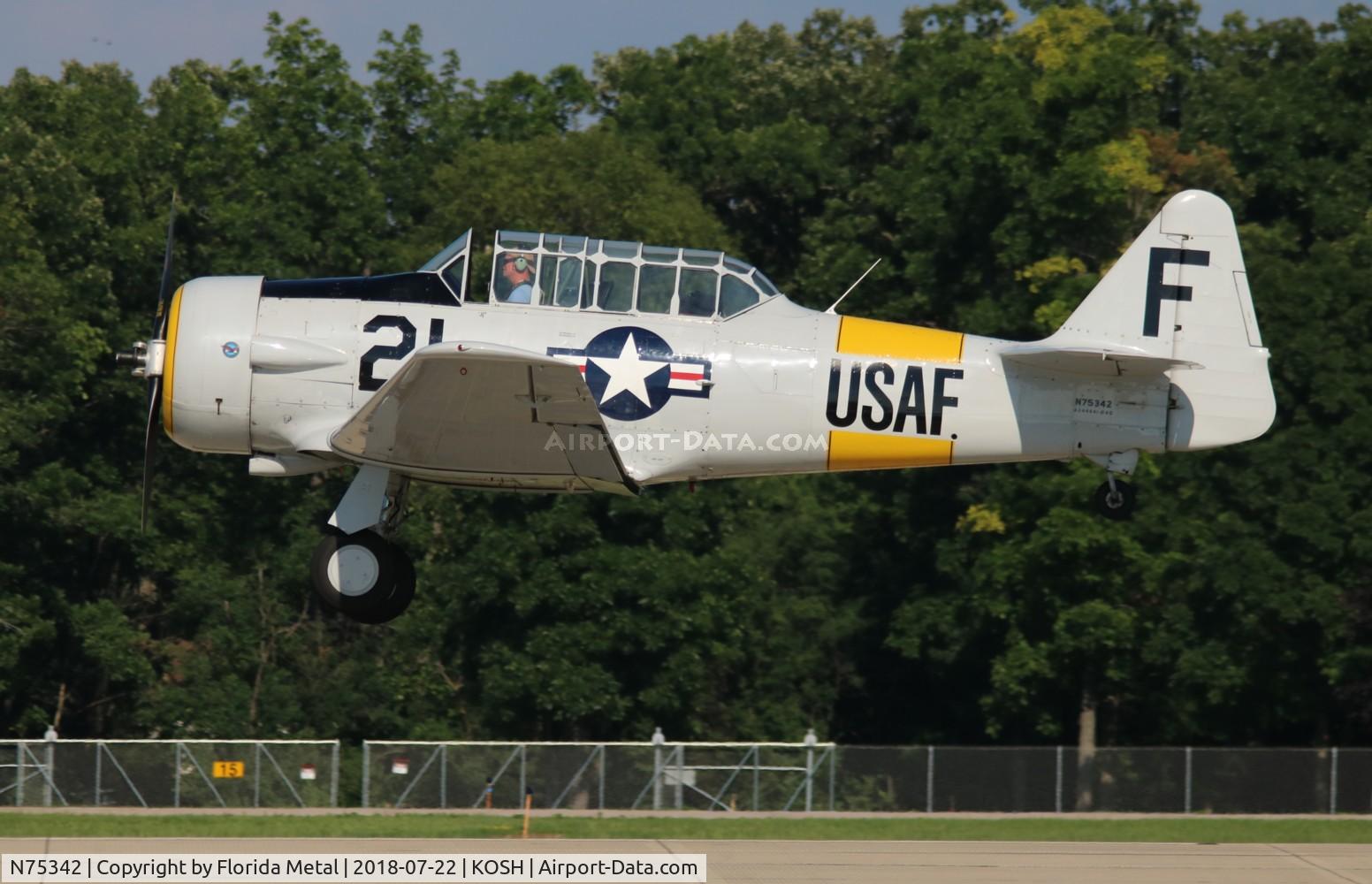 N75342, 1956 North American AT-6D Texan C/N 42-44641, AT-6D