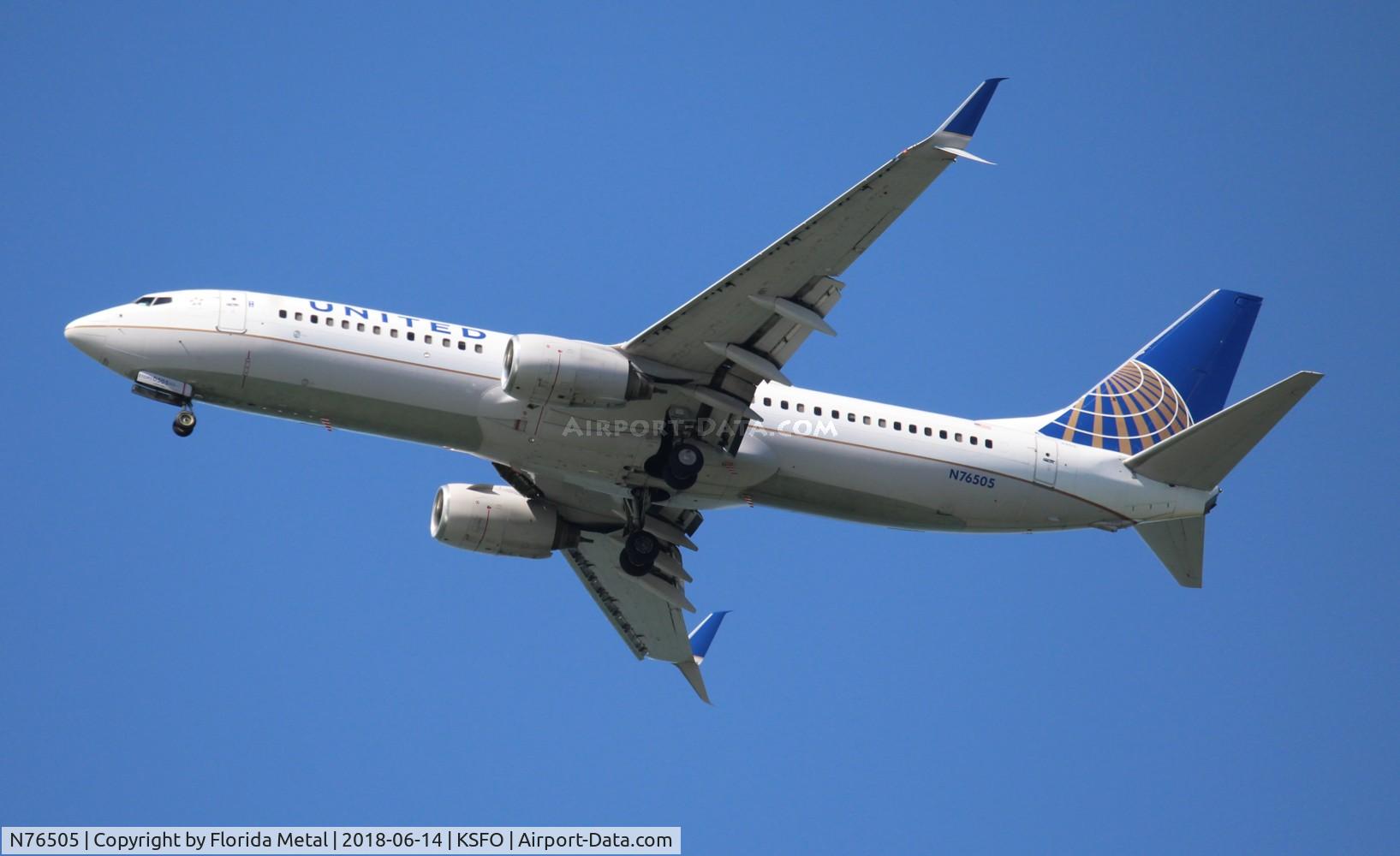N76505, 2006 Boeing 737-824 C/N 32834, United 737-824