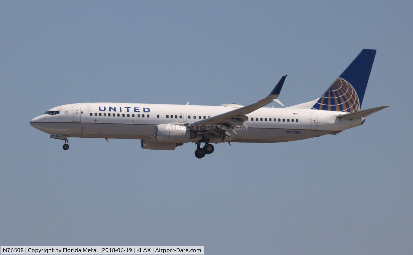 N76508, 2008 Boeing 737-824 C/N 31639, United 737-824