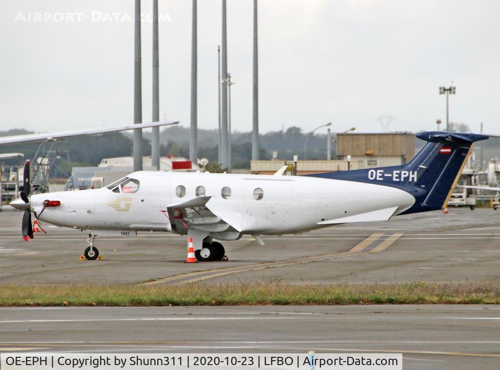 OE-EPH, 2018 Pilatus PC-12/47E C/N 1843, Parked at the General Aviation area...
