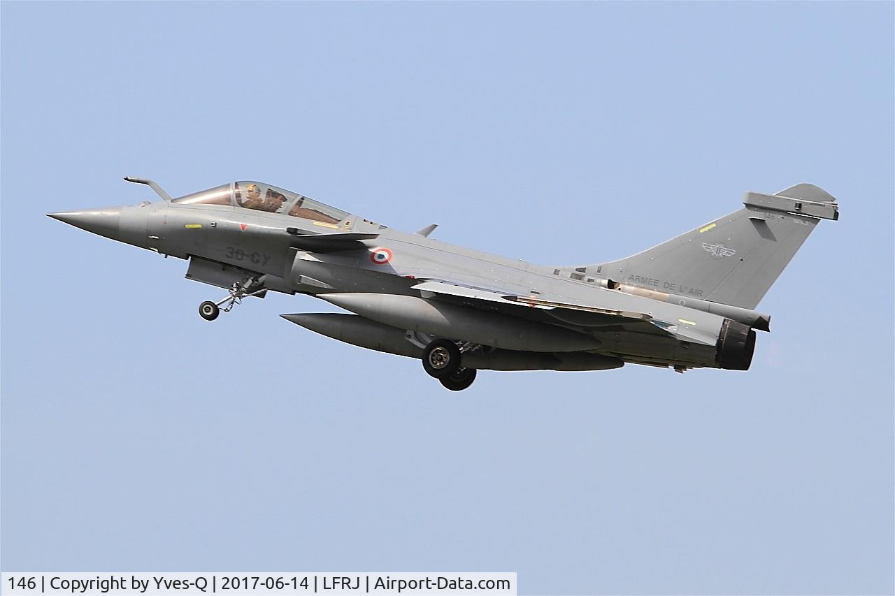 146, Dassault Rafale C C/N 146, Dassault Rafale C, Take off rwy 26, Landivisiau Naval Air Base (LFRJ) Tiger Meet 2017