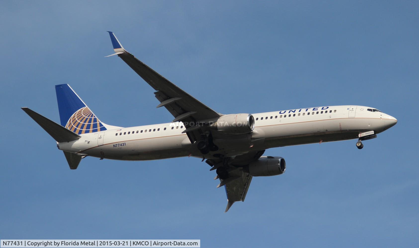 N77431, 2009 Boeing 737-924/ER C/N 32833, United 737-924