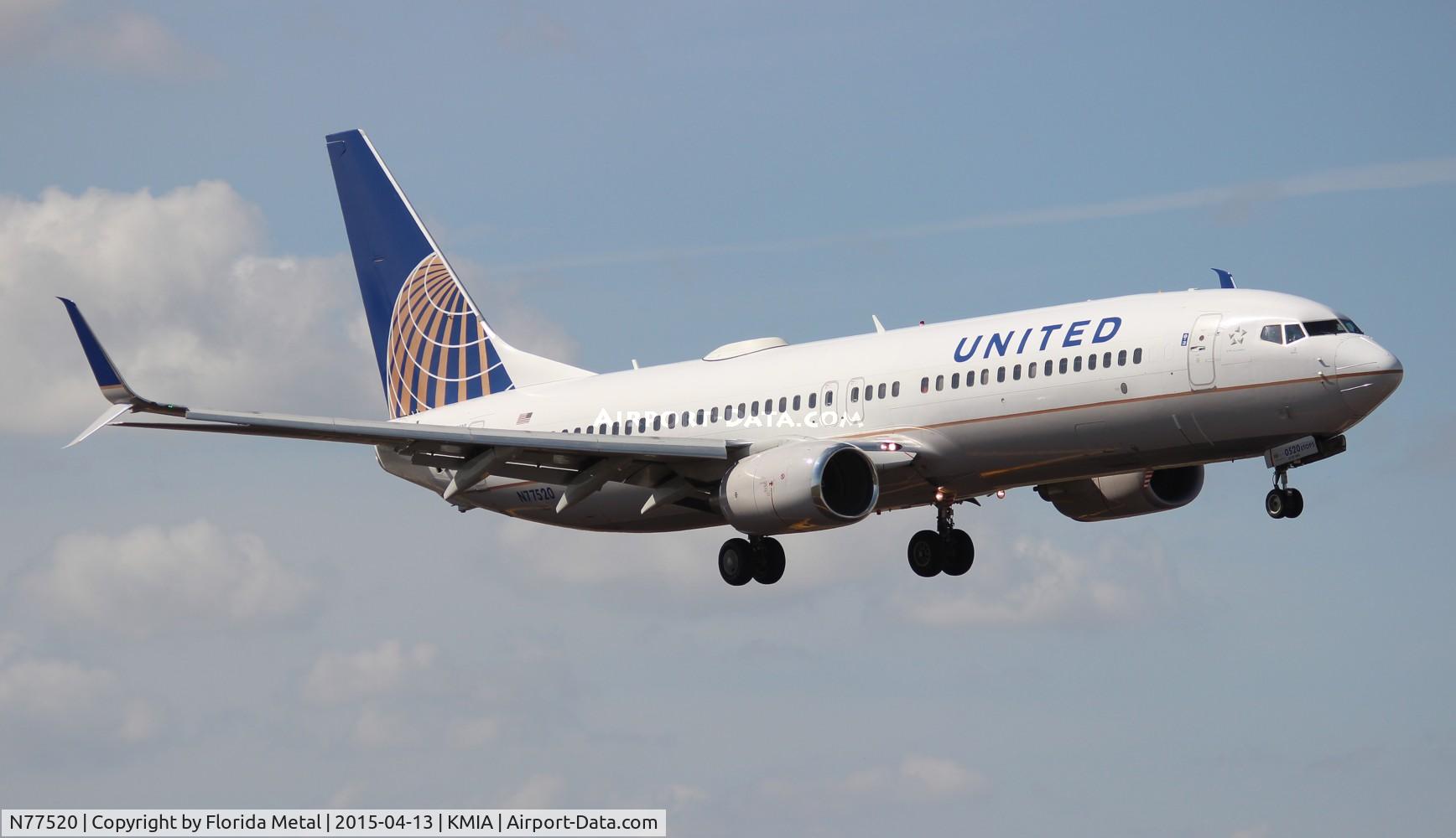N77520, 2010 Boeing 737-824 C/N 31658, United 737-824