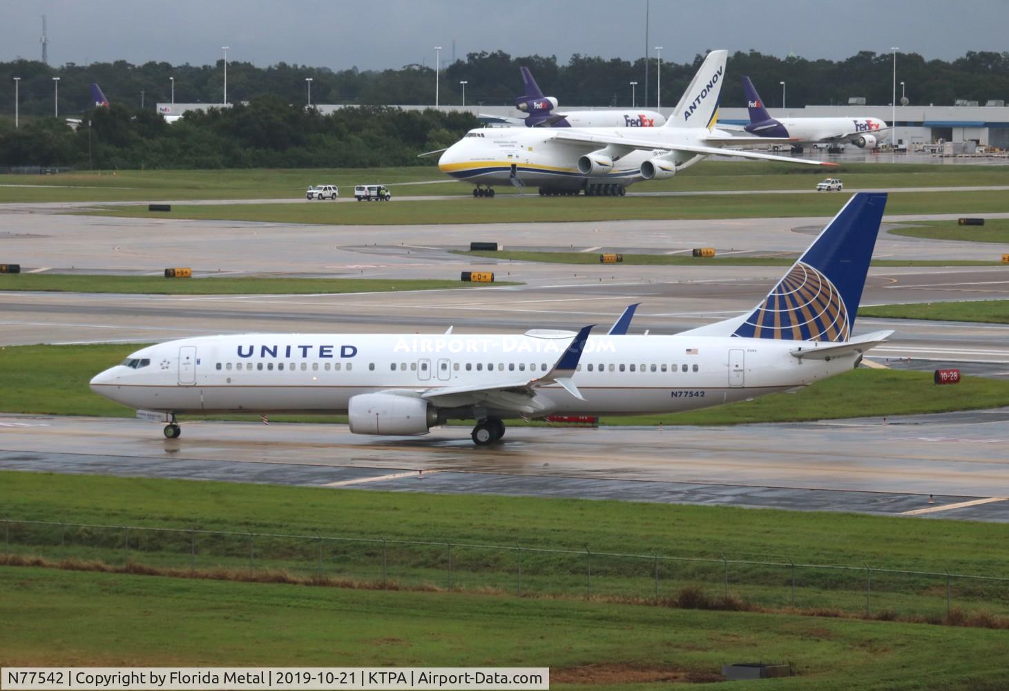 N77542, 2017 Boeing 737-824 C/N 63647, United 737-824