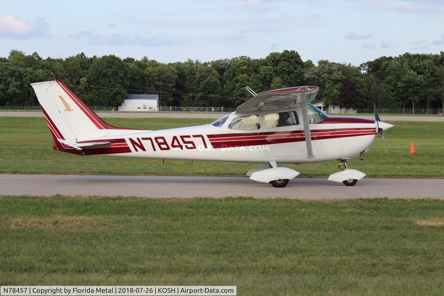 N78457, 1968 Cessna 172K Skyhawk C/N 17257623, Cessna 172K