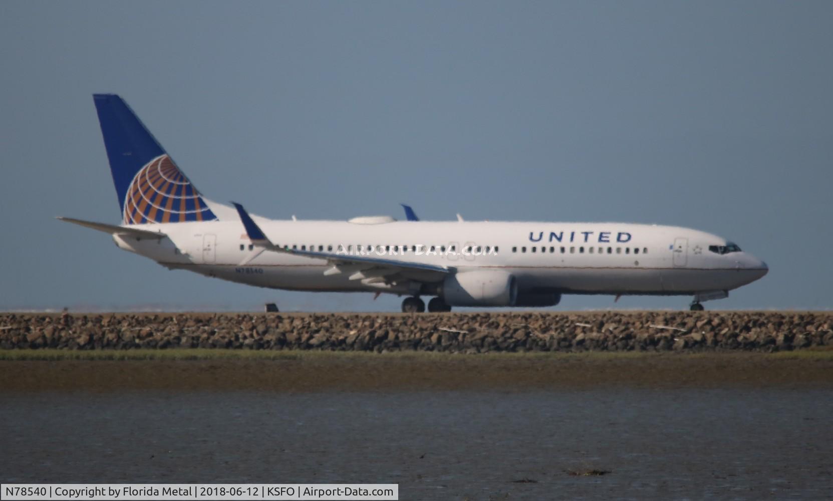 N78540, 2017 Boeing 737-800 C/N 63646, United 737-824