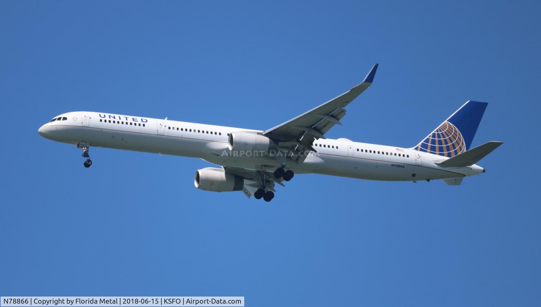 N78866, 2002 Boeing 757-33N C/N 32591, United 757-33N