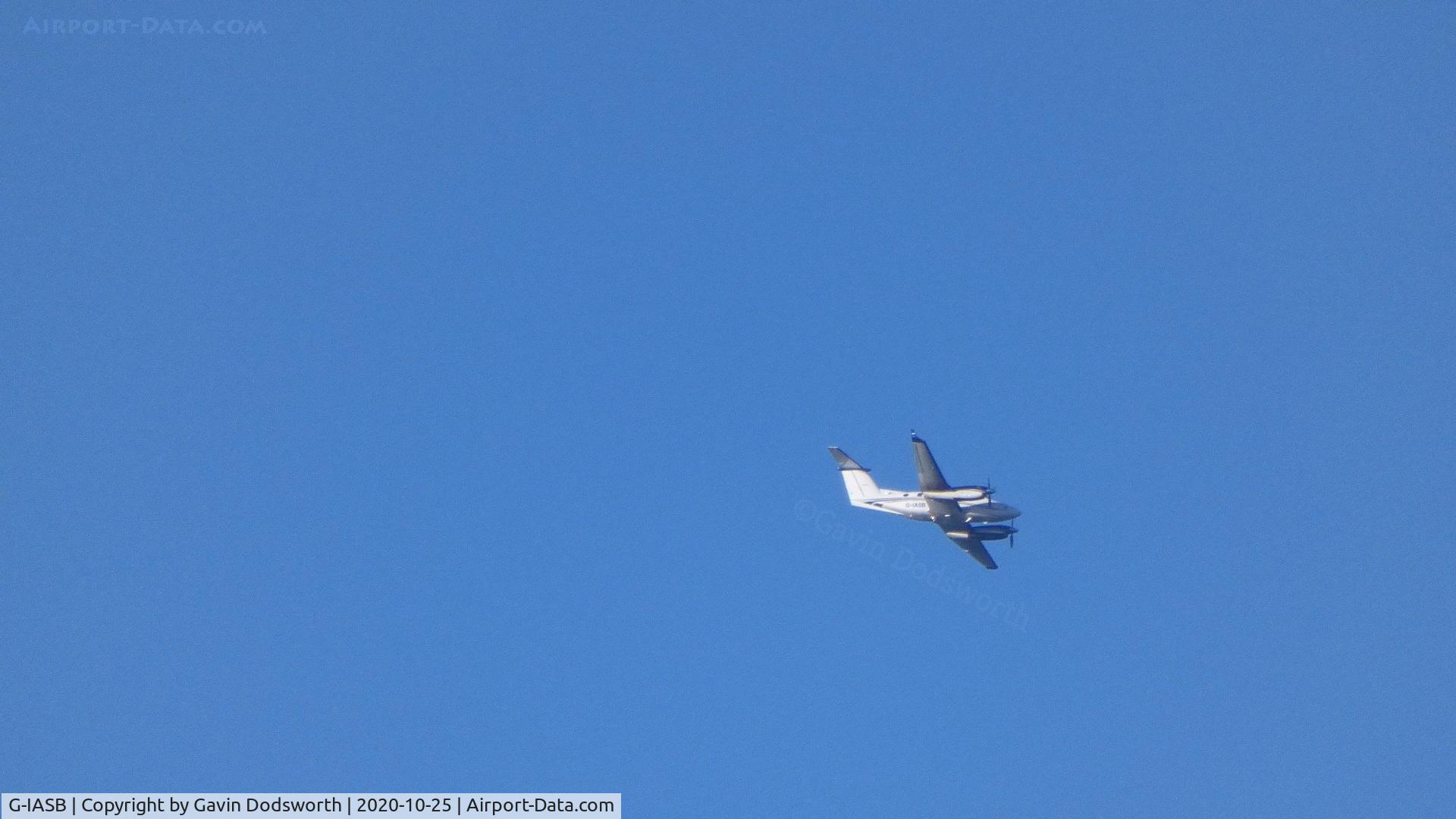 G-IASB, 2017 Beech B200GT Super King Air King Air C/N BY-278, Inbound to Teesside Airport over Darlington from the Isle of Man on Sunday 25th October 2020