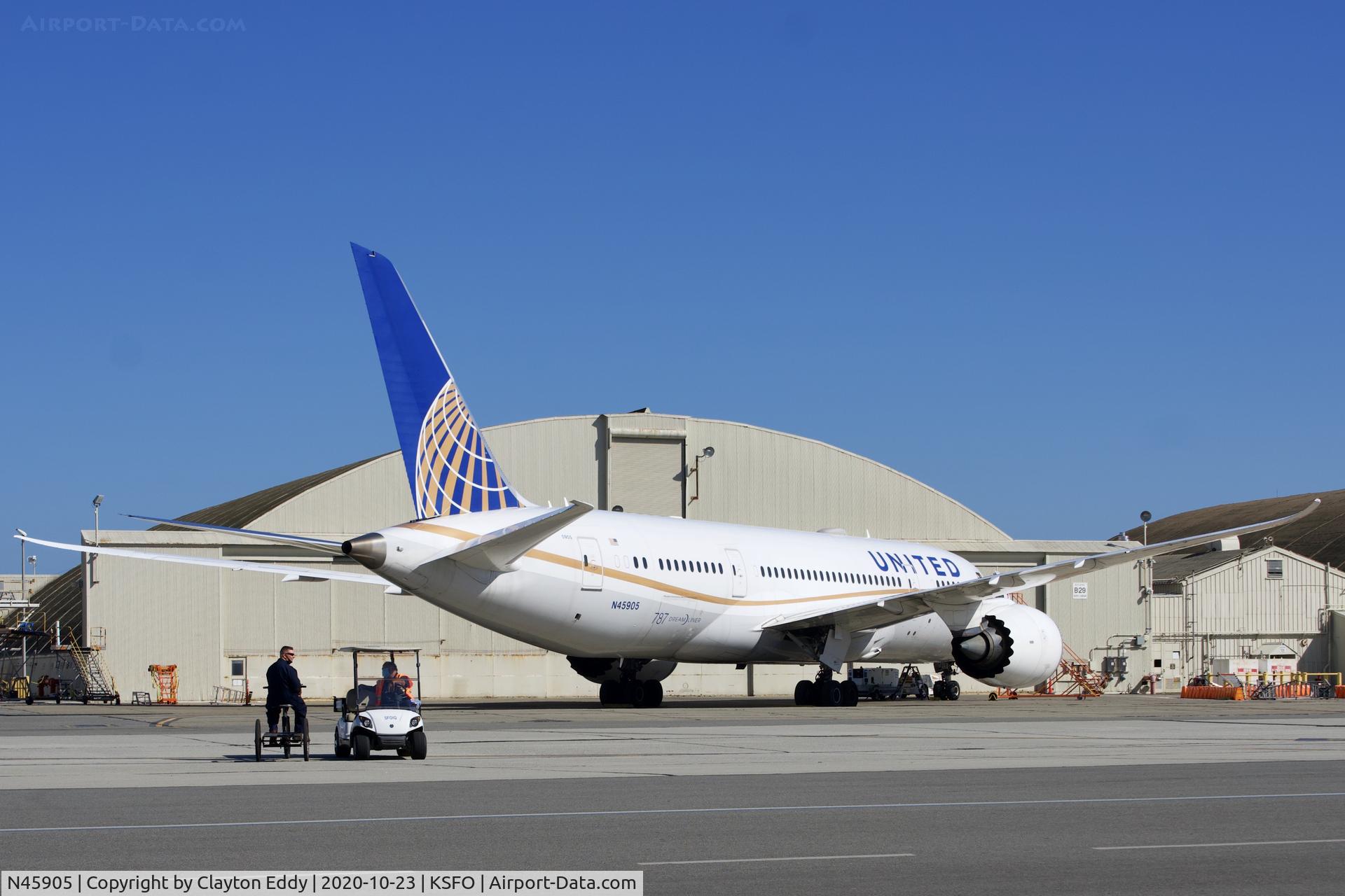 N45905, 2012 Boeing 787-8 Dreamliner Dreamliner C/N 34825, SFO 2020.