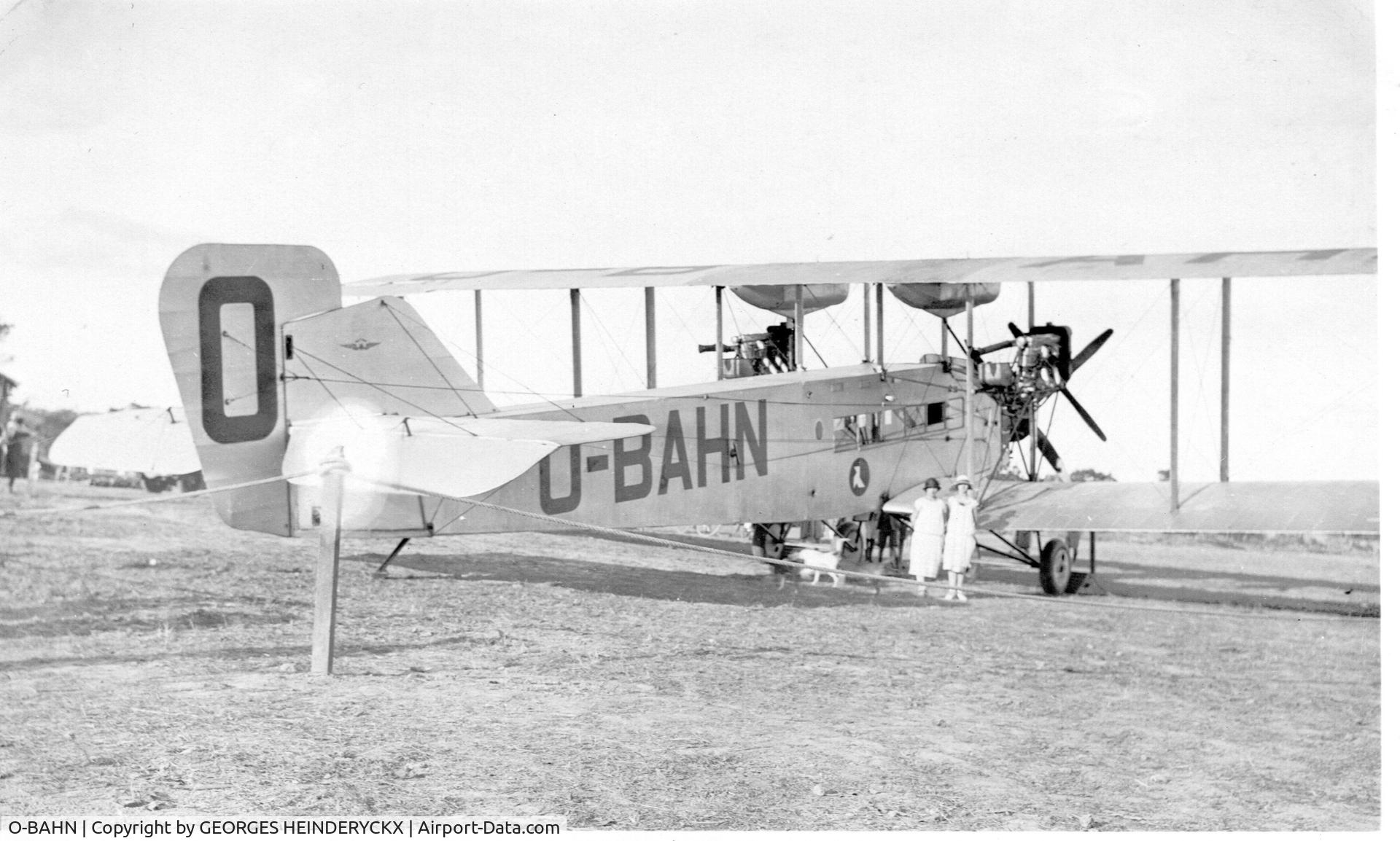 O-BAHN, SABCA / Handley Page W.8f C/N 5, Airport of Elisabethville (today Lubumbashi)