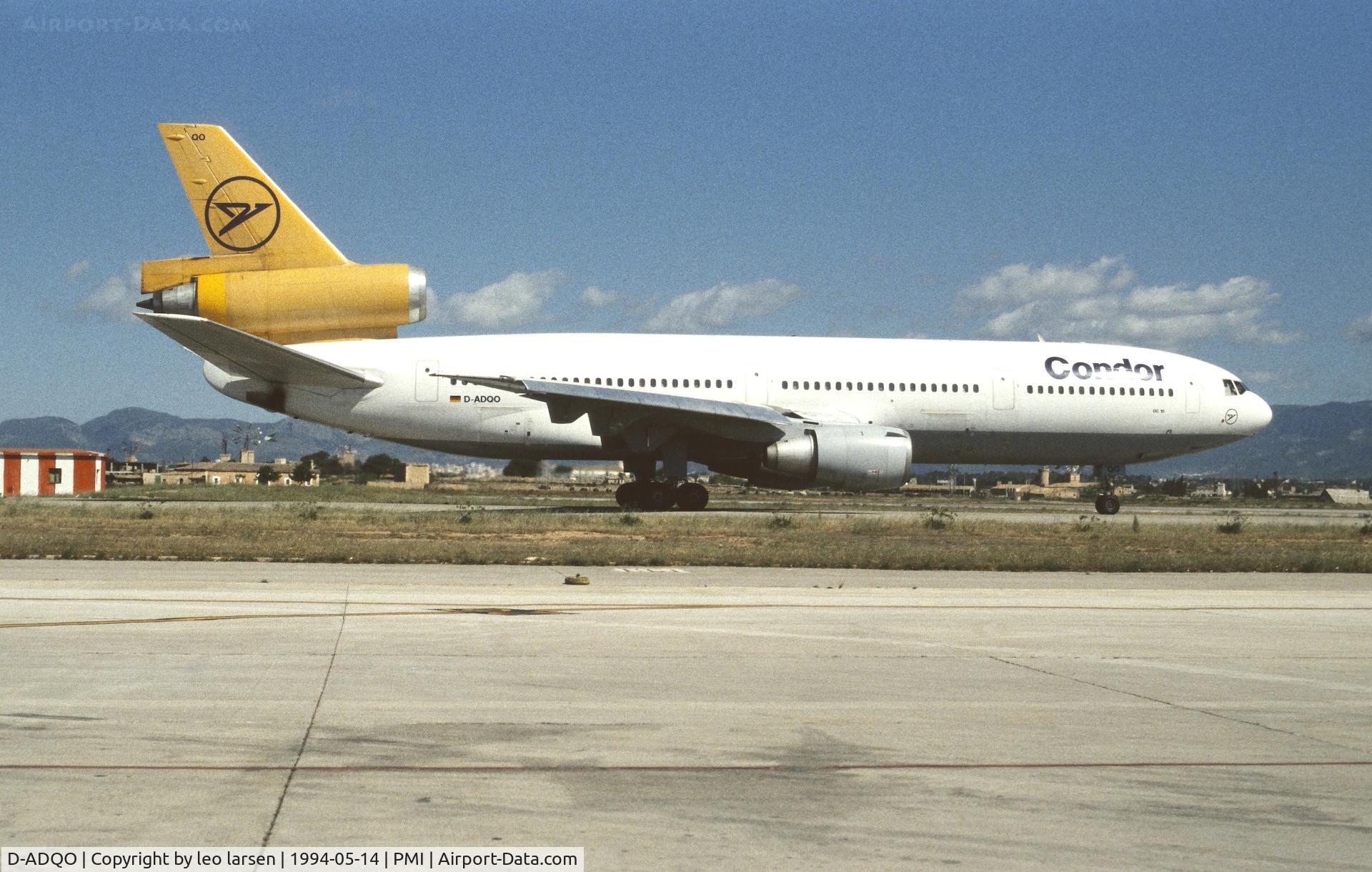 D-ADQO, 1979 McDonnell Douglas DC-10-30 C/N 46596, Palma de Mallorca 14.5.1994