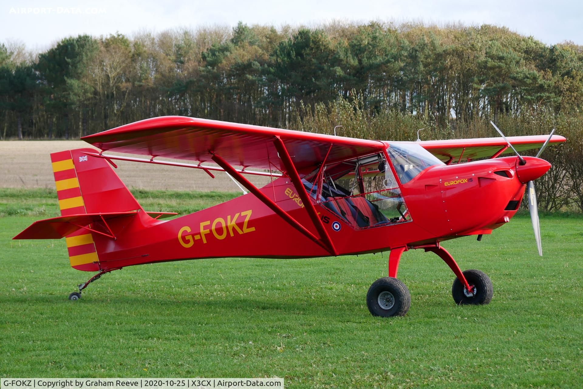 G-FOKZ, 2015 Eurofox 912(IS) C/N LAA 376-15282, Parked at Northrepps.