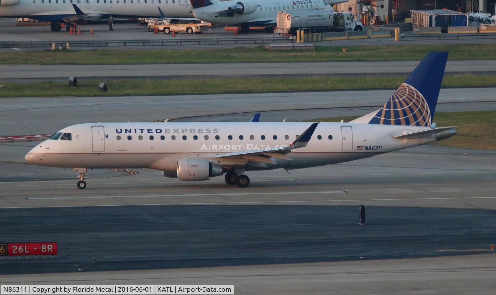 N86311, 2014 Embraer 175LR (ERJ-170-200LR) C/N 17000429, Mesa EMB-175LR