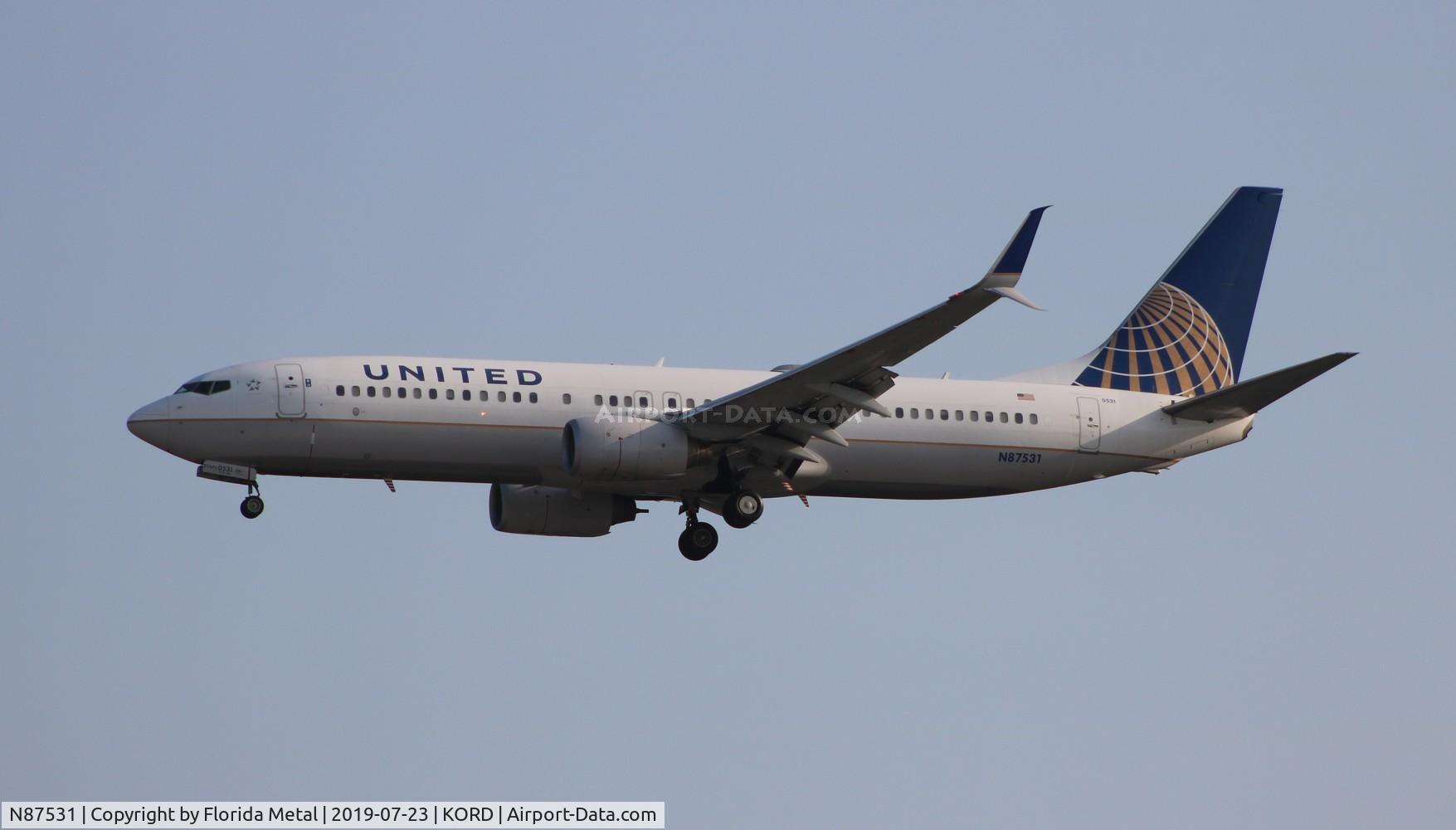 N87531, 2011 Boeing 737-824 C/N 39999, United 737-824