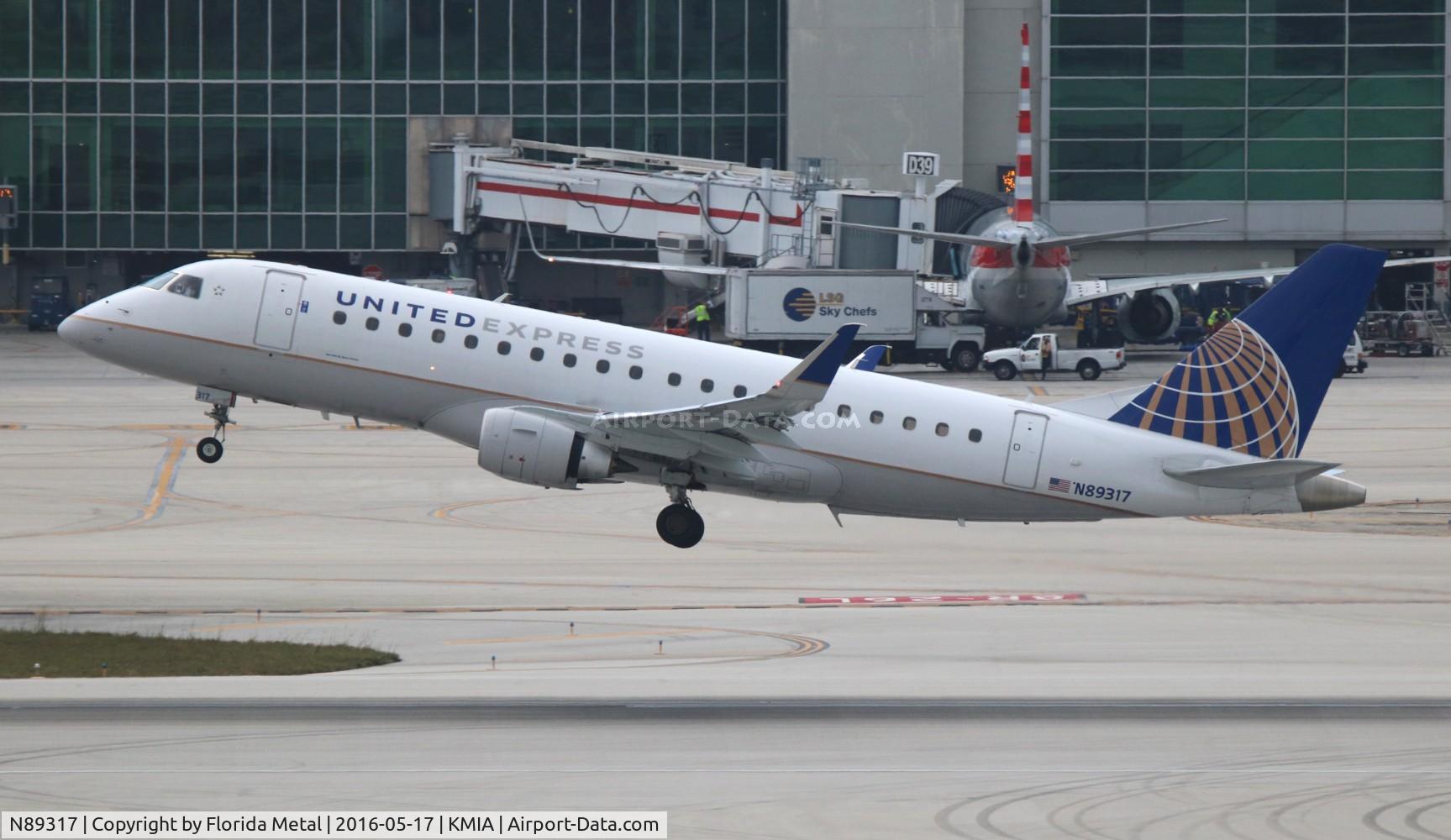 N89317, 2014 Embraer 175LR (ERJ-170-200LR) C/N 17000442, Mesa EMB-175LR