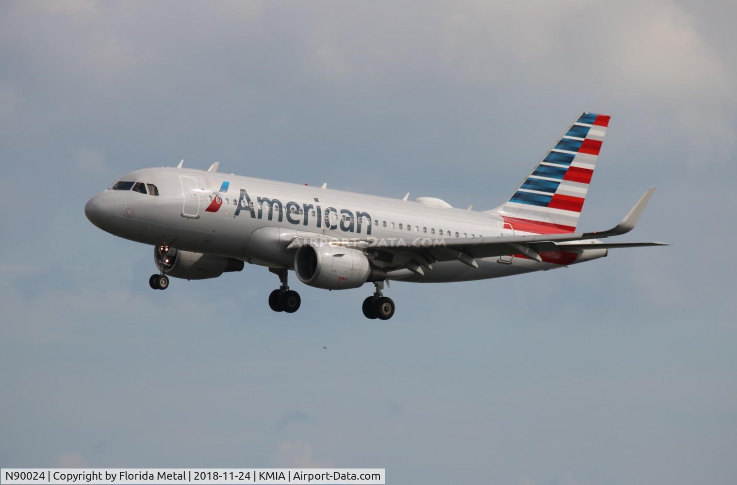 N90024, 2014 Airbus A319-115 C/N 6384, American A319-115