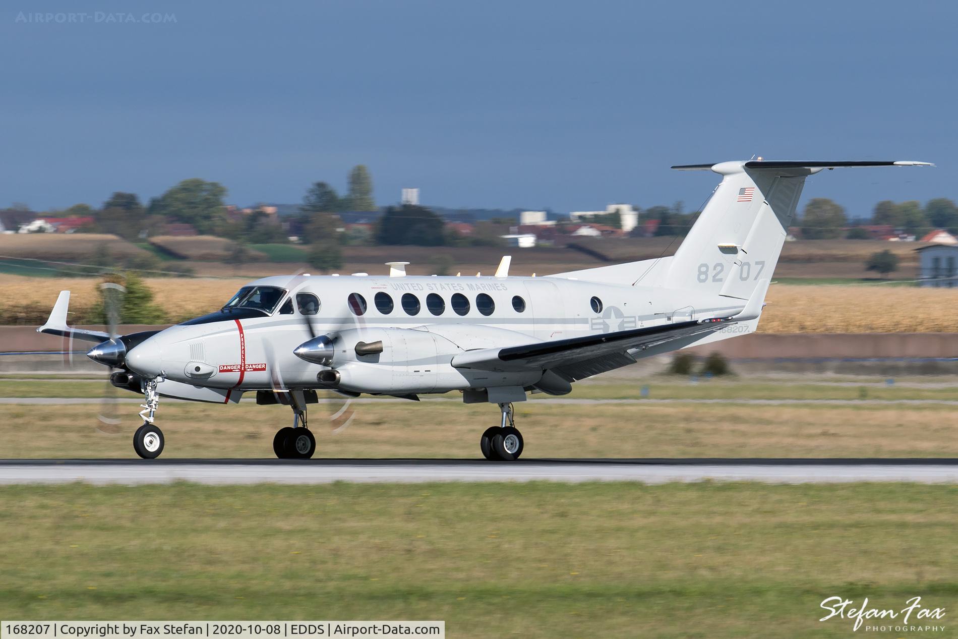 168207, 2009 Hawker Beechcraft UC-12W Huron C/N FM-31, Landing at EDDS Stuttgart