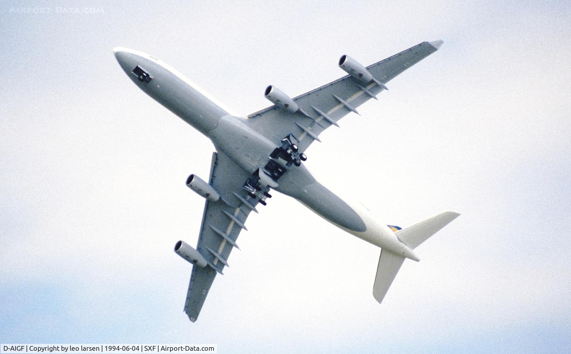 D-AIGF, 1994 Airbus A340-311 C/N 035, Berlin Air Show 4.6.1994