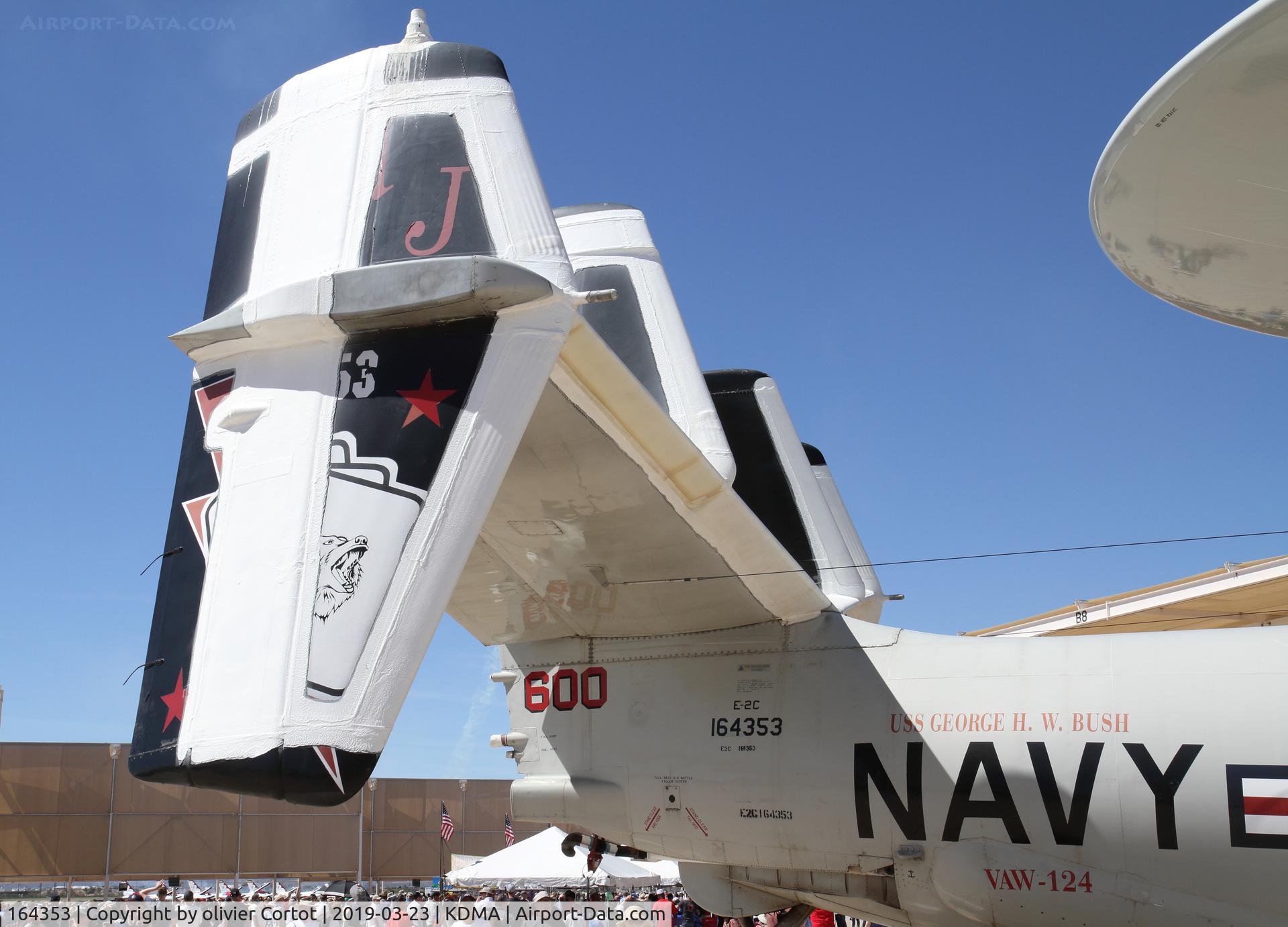 164353, Grumman E-2C Hawkeye Group 2 C/N A146, now stored in the boneyard