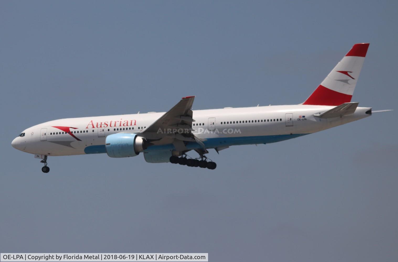 OE-LPA, 1997 Boeing 777-2Z9/ER C/N 28698, Austrian 777-200