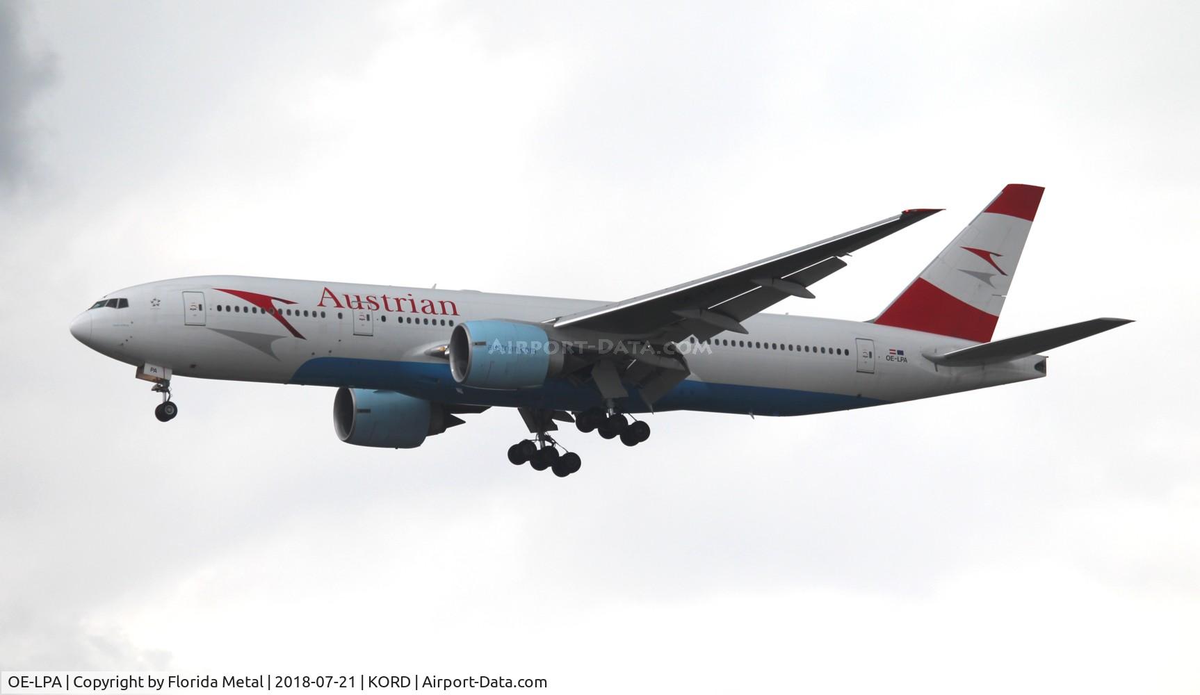 OE-LPA, 1997 Boeing 777-2Z9/ER C/N 28698, Austrian 777-200