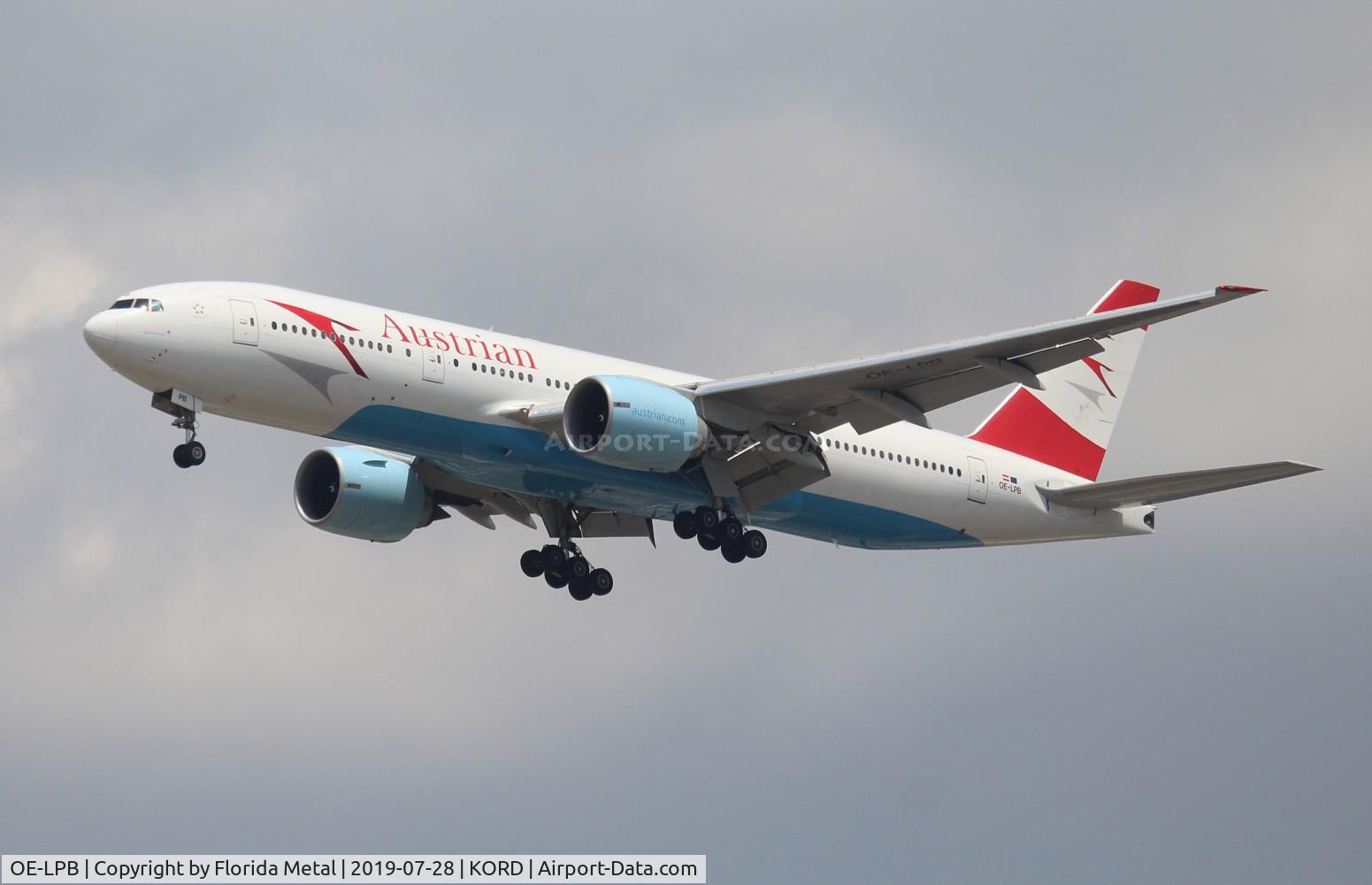 OE-LPB, 1998 Boeing 777-2Z9/ER C/N 28699, Austrian 777-200